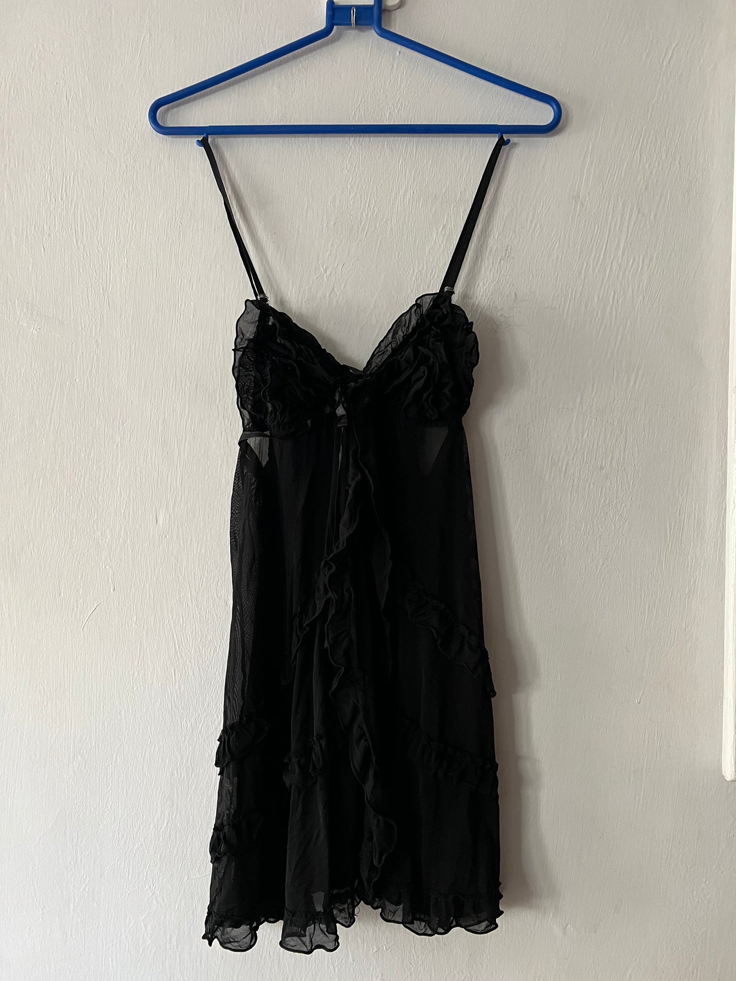 Open front Y2k lingerie dress/top