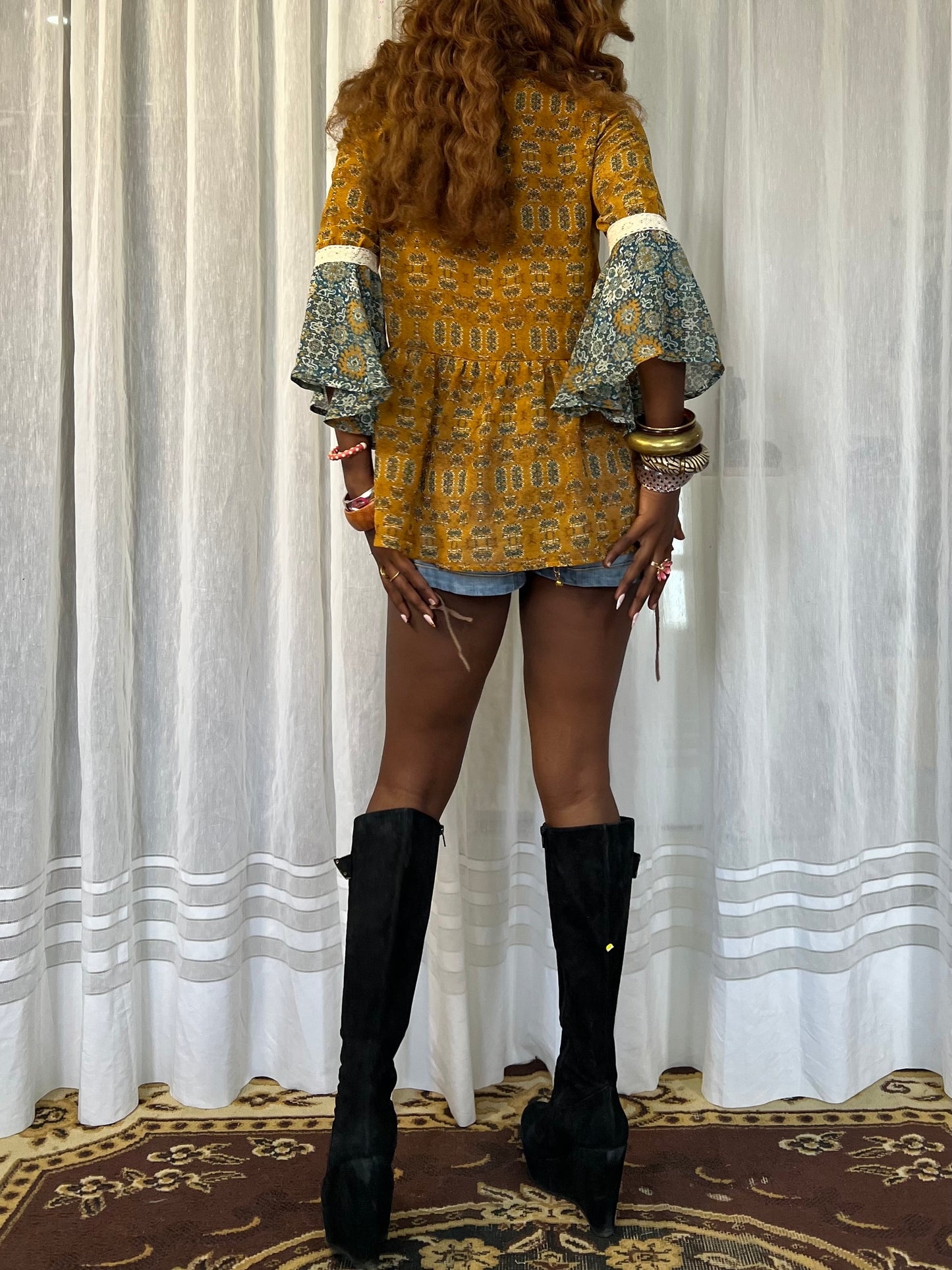 Bohemian Peplum Blouse