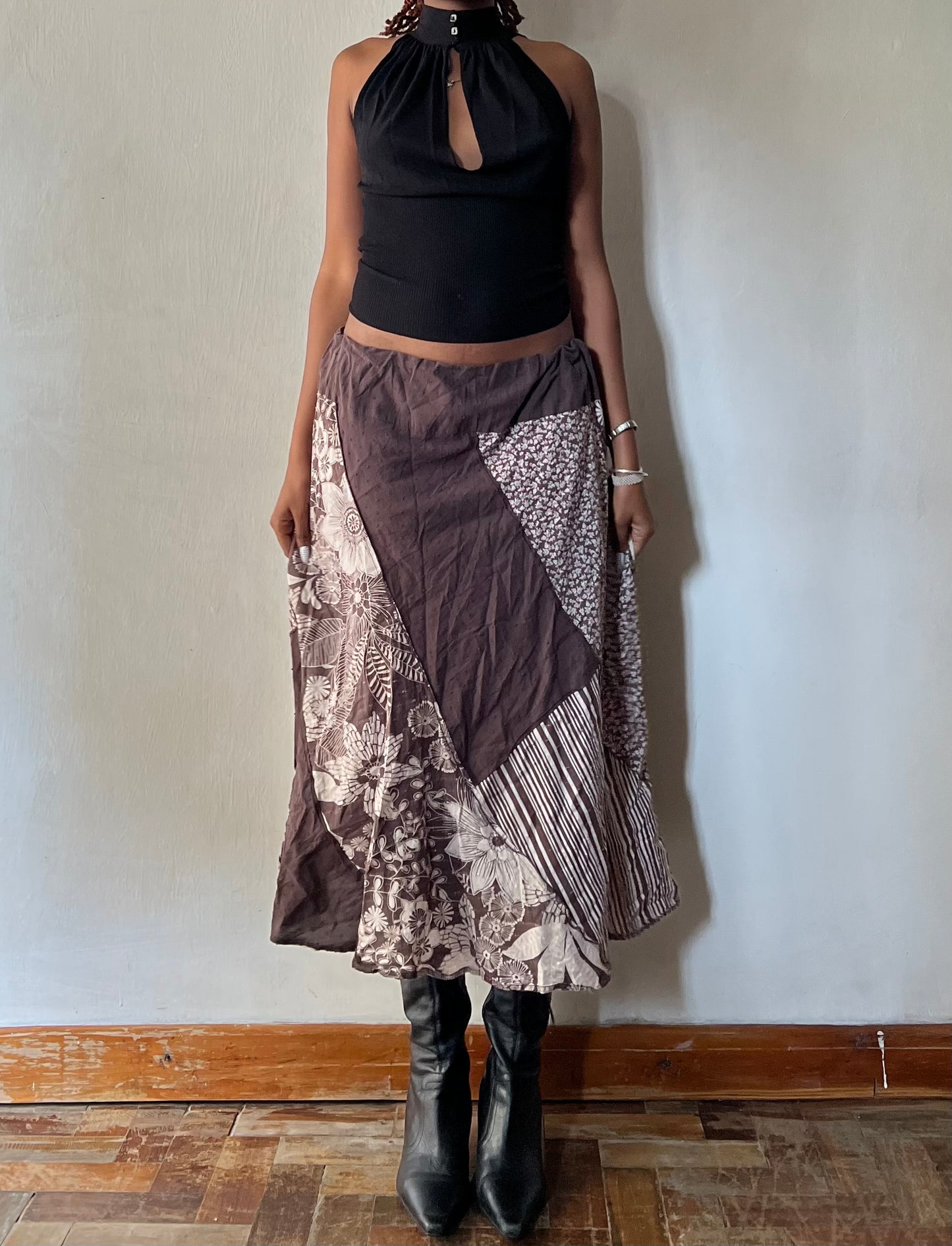 Bohemian Patch Work Skirt