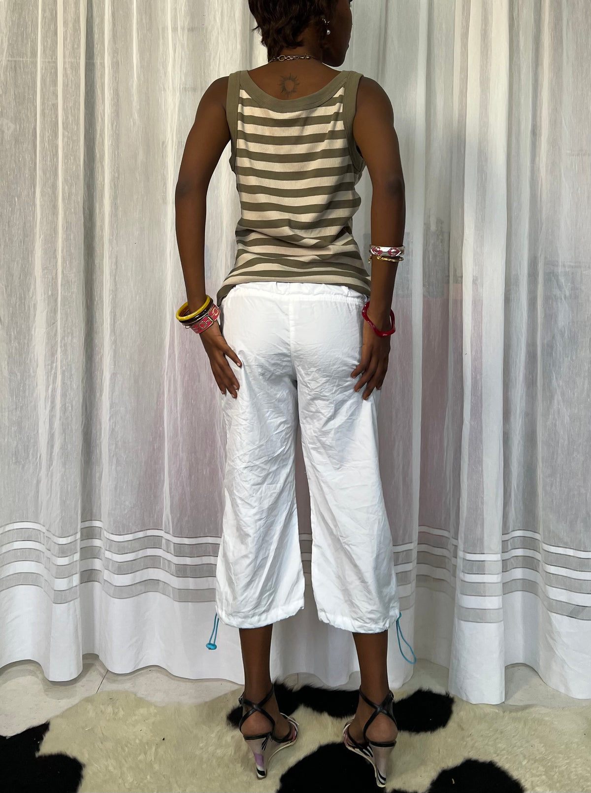 Slouchy striped tank
