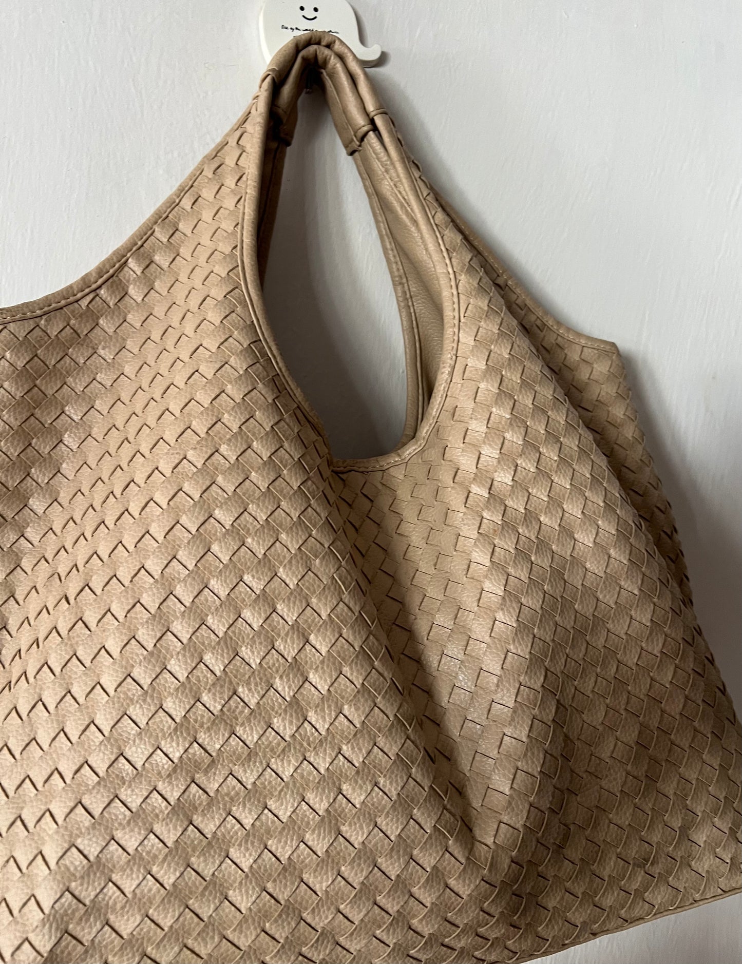 Woven Leather Shoulder Bag