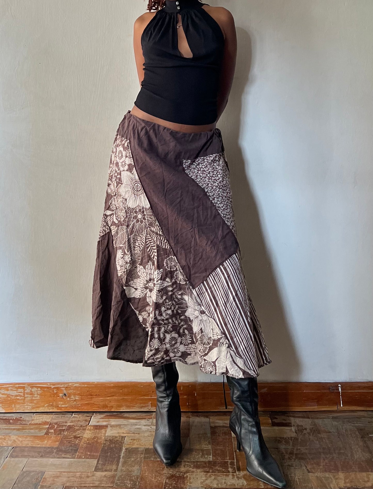 Bohemian Patch Work Skirt