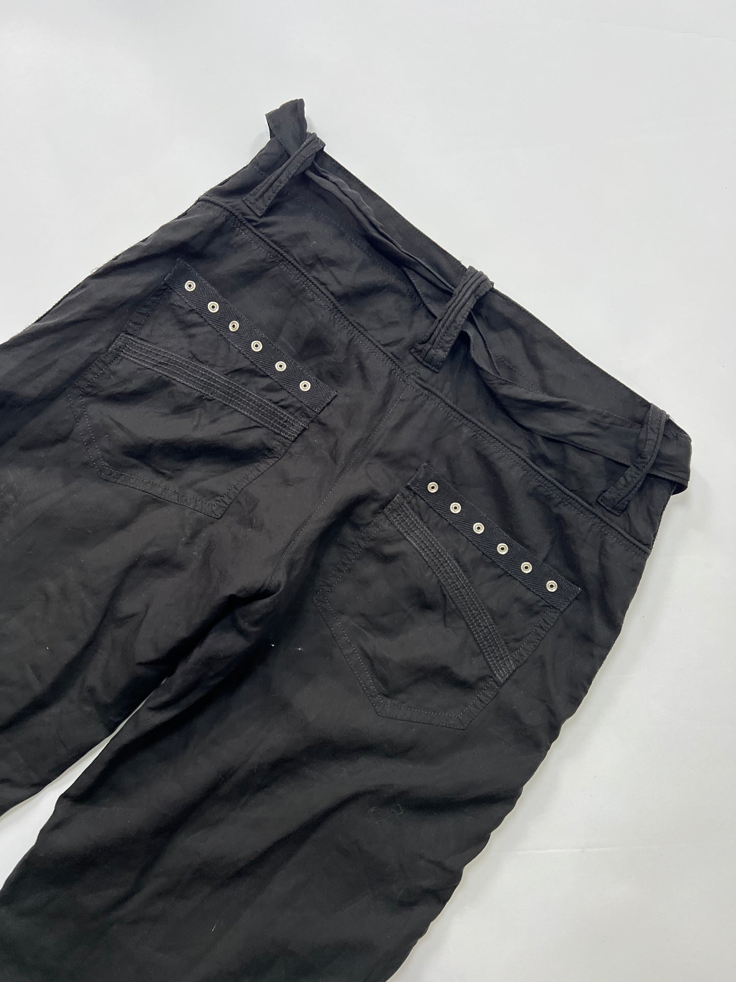 Black Studded Capri Pants