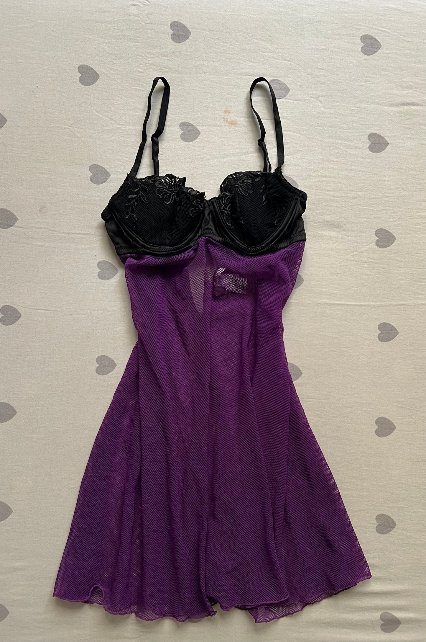 Purple Lace lingerie cami