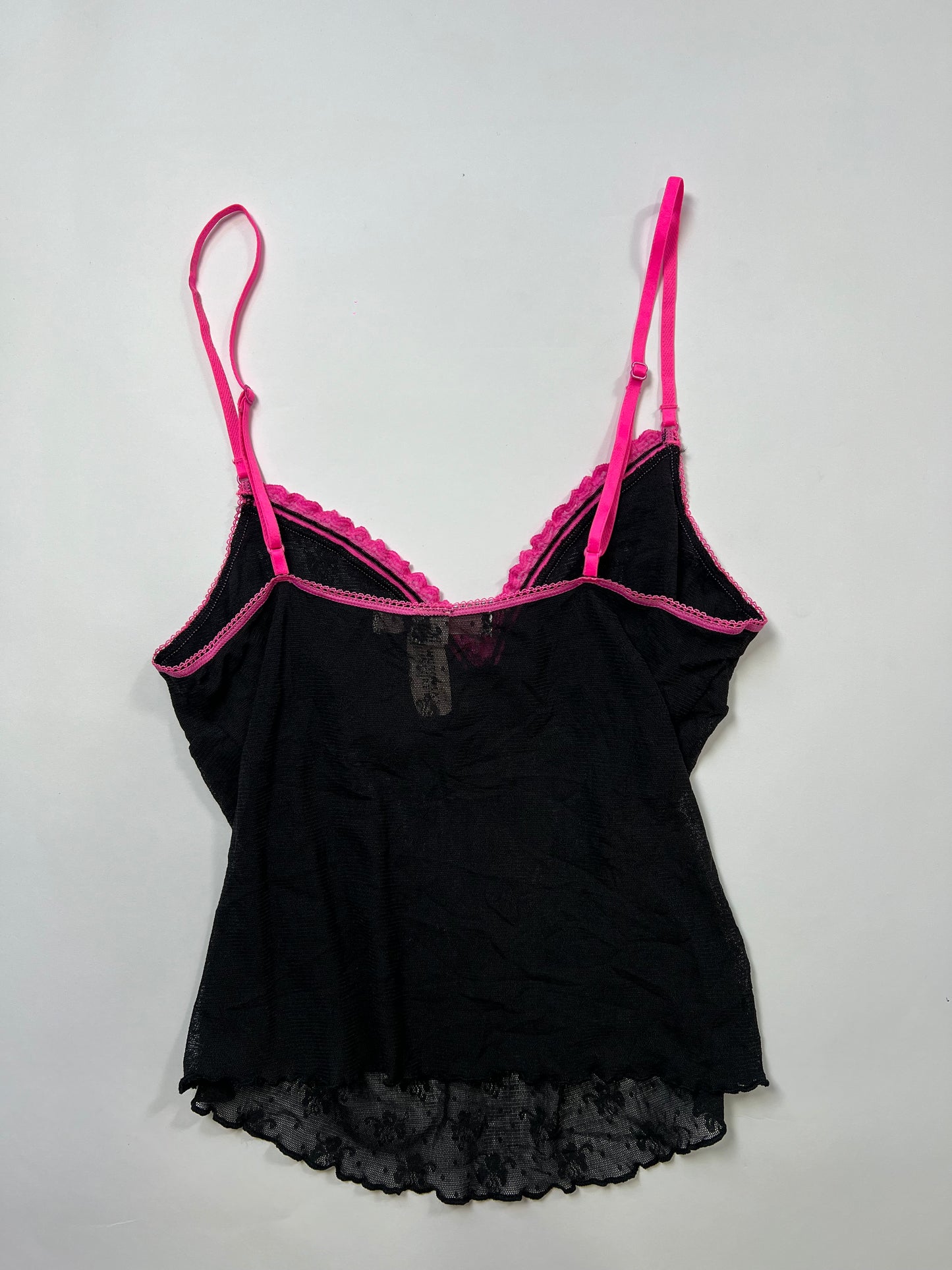 Victoria Secret Sheer Lace Trim Cami