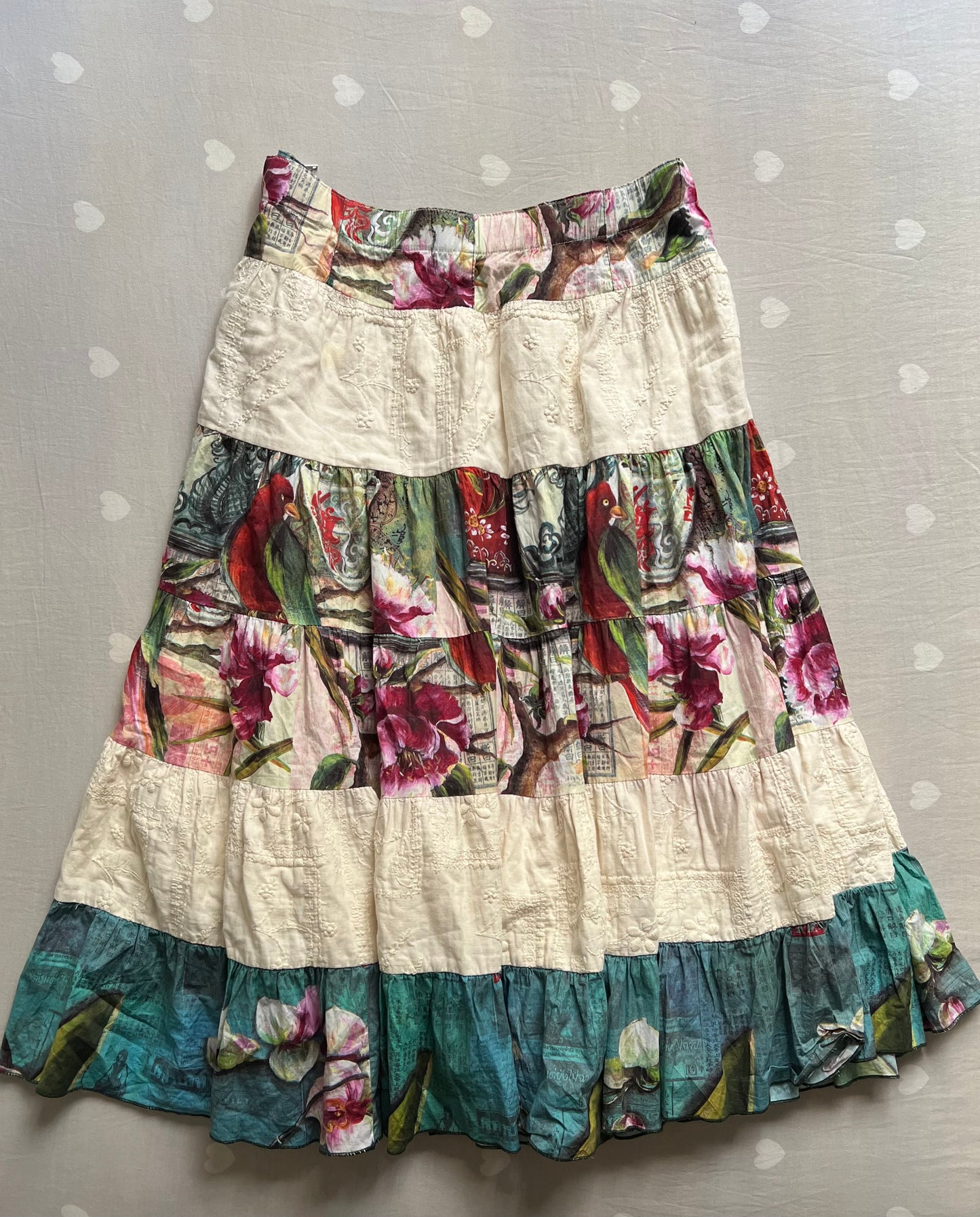 Tiered Bohemian Maxi Skirt