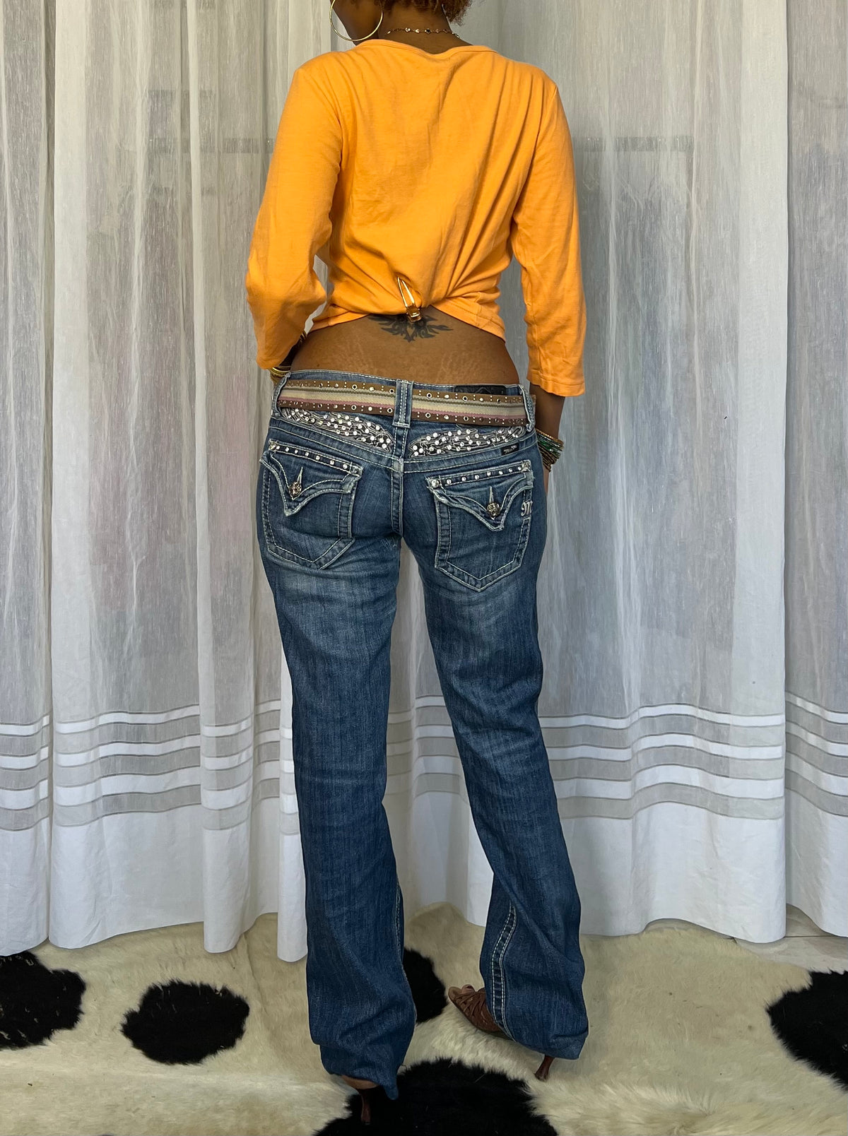 Orange Long Sleeve Top
