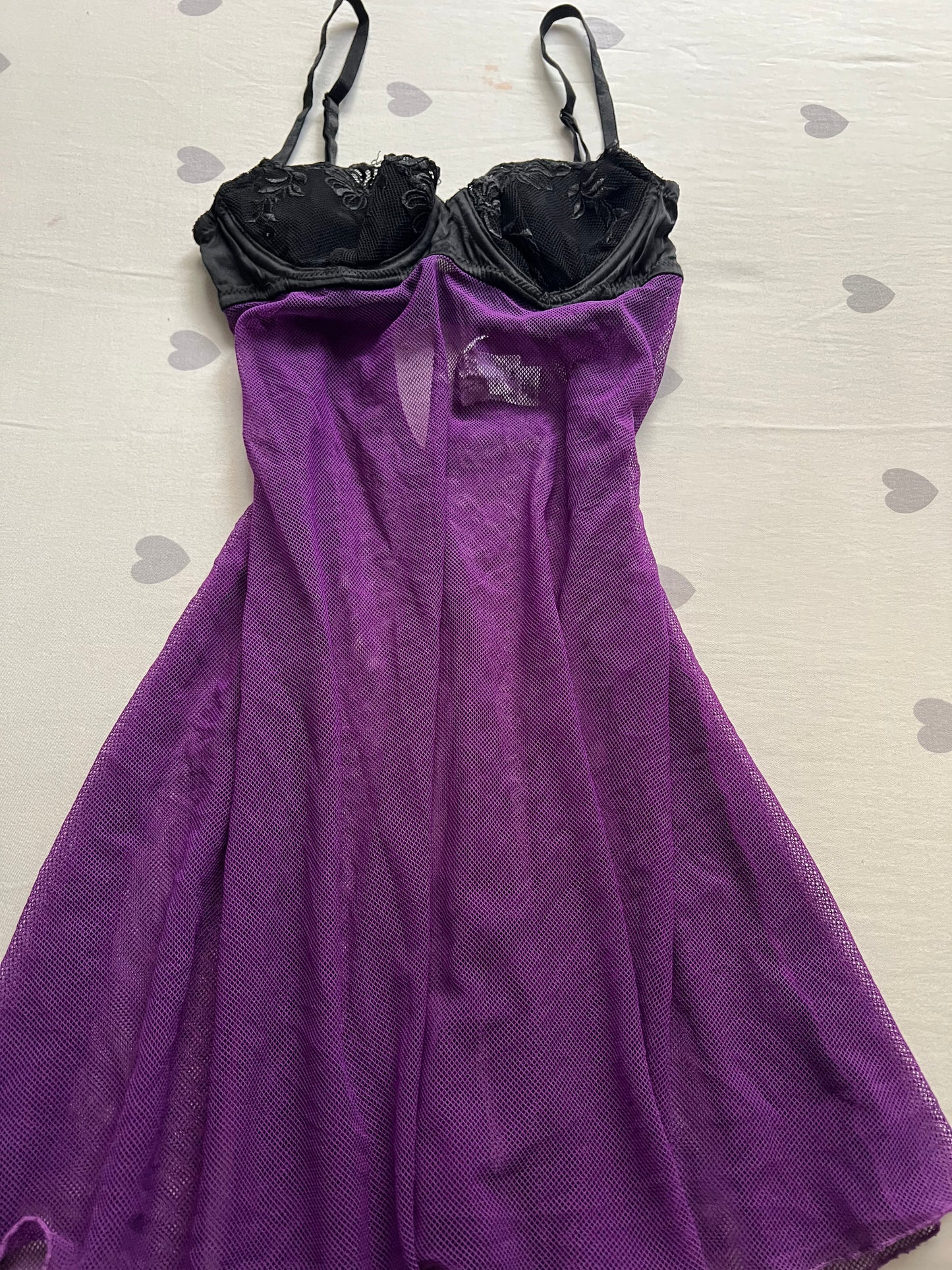 Purple Lace lingerie cami
