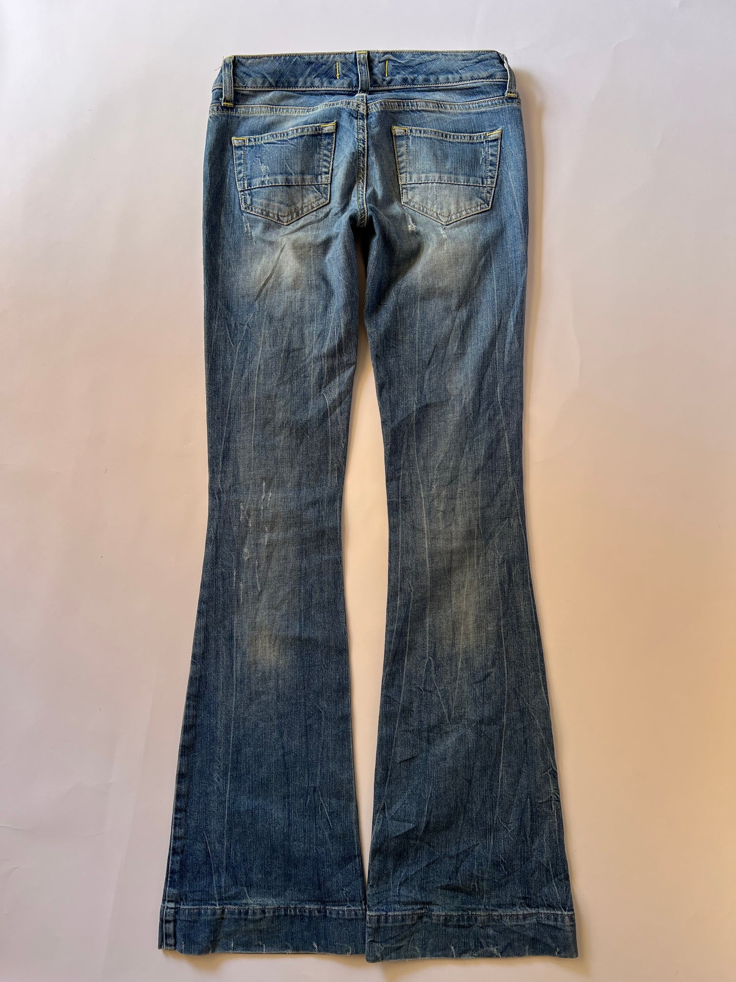 Low rise bootcut jeans