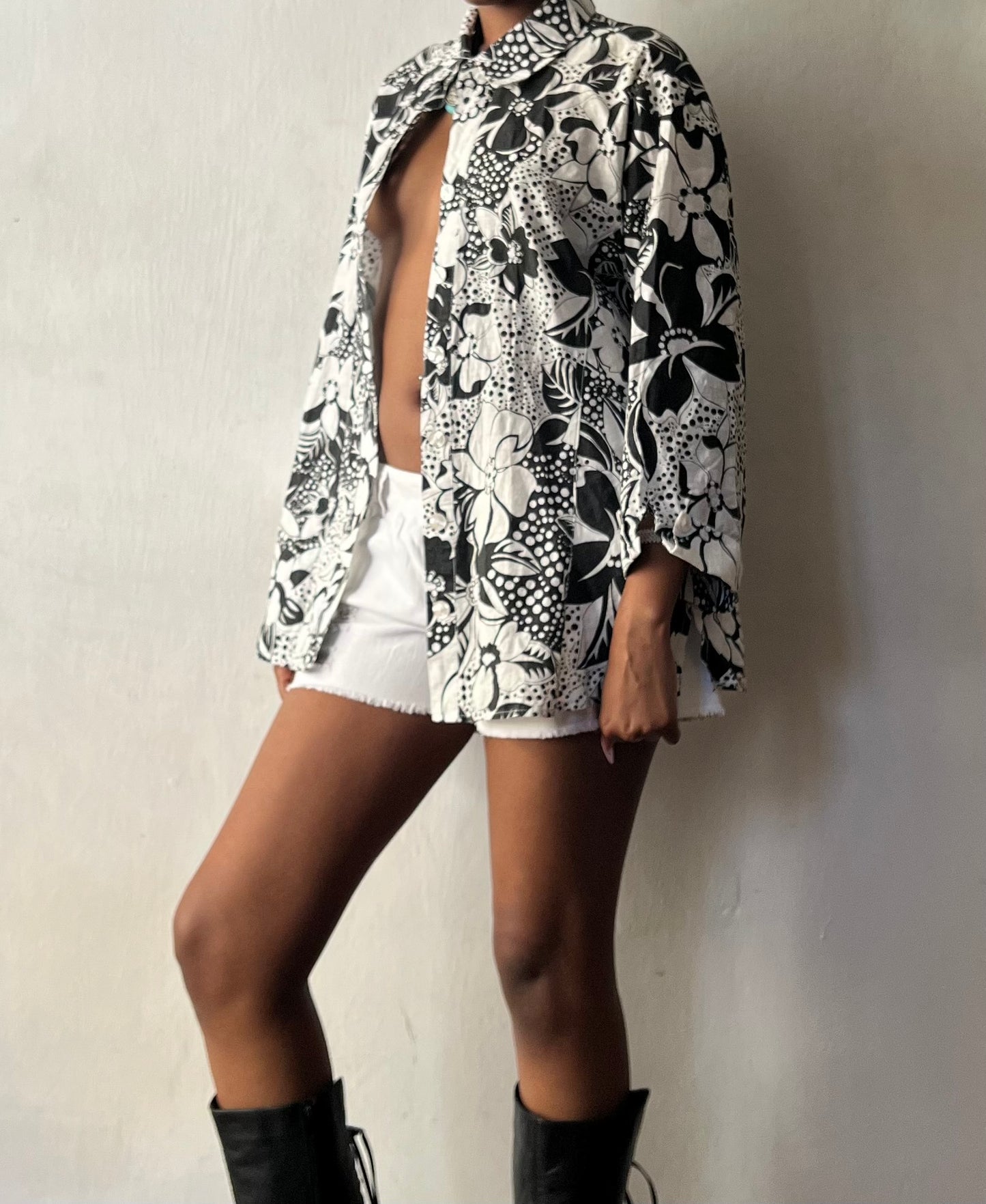 Floral cotton shirt