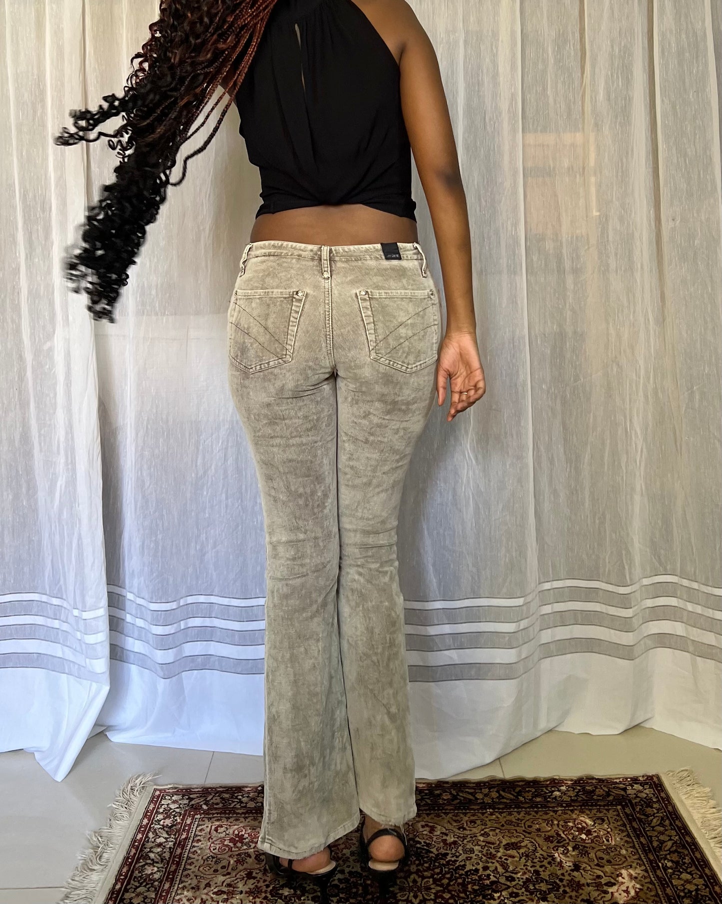 Bootcut corduroy pants