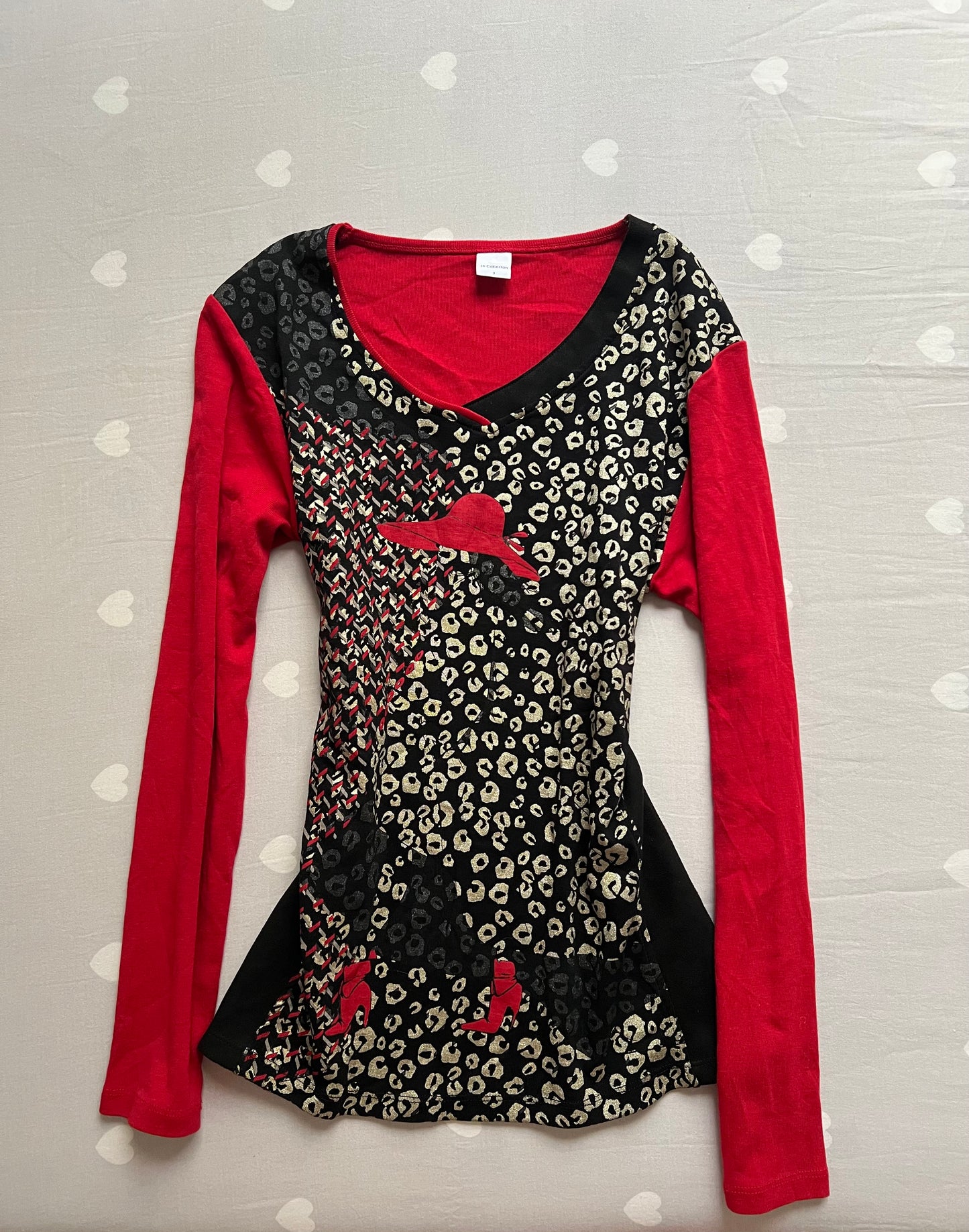 Vintage leopard print long sleeve