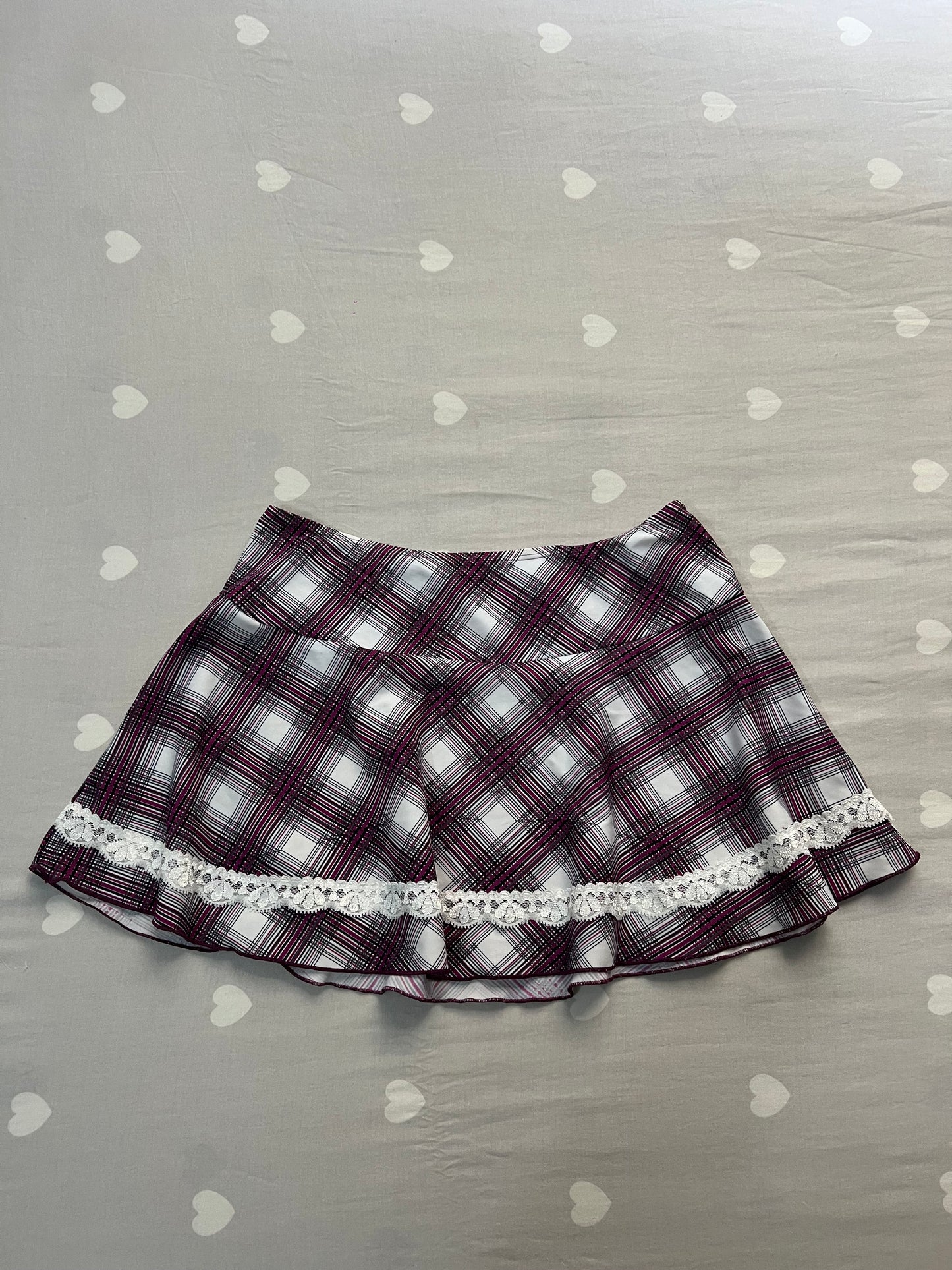 Plaid mini skirt