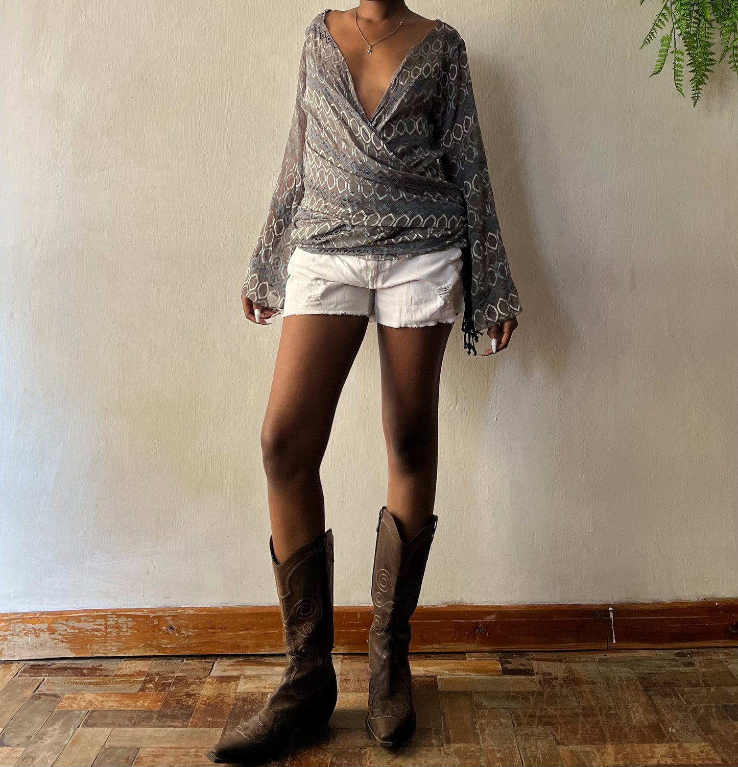 Bohemian wrap top