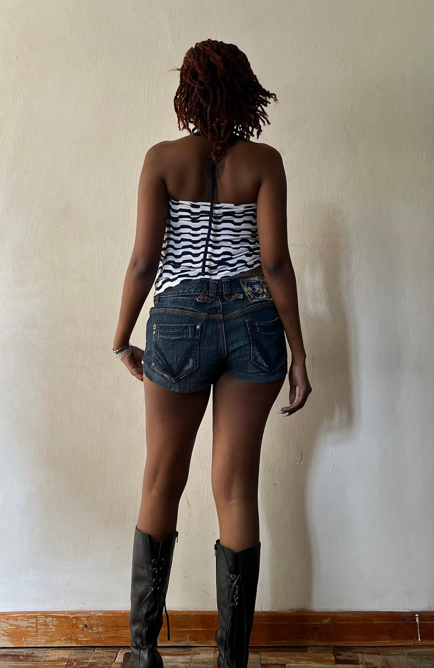Striped Y2k Halter top