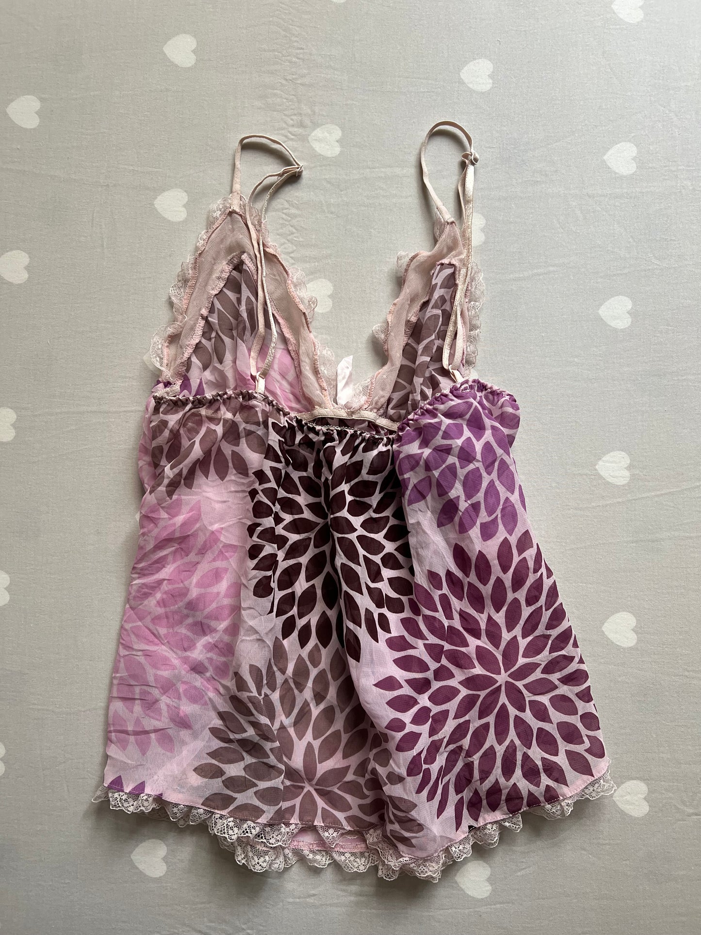 Flowy sheer cami top