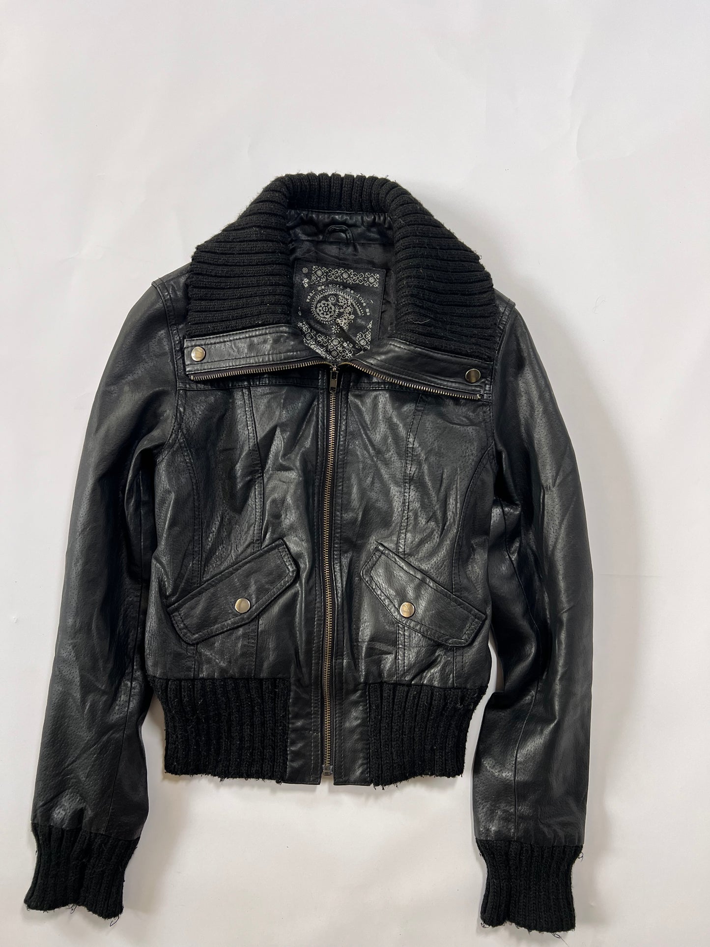 Leather Bomber Jacket