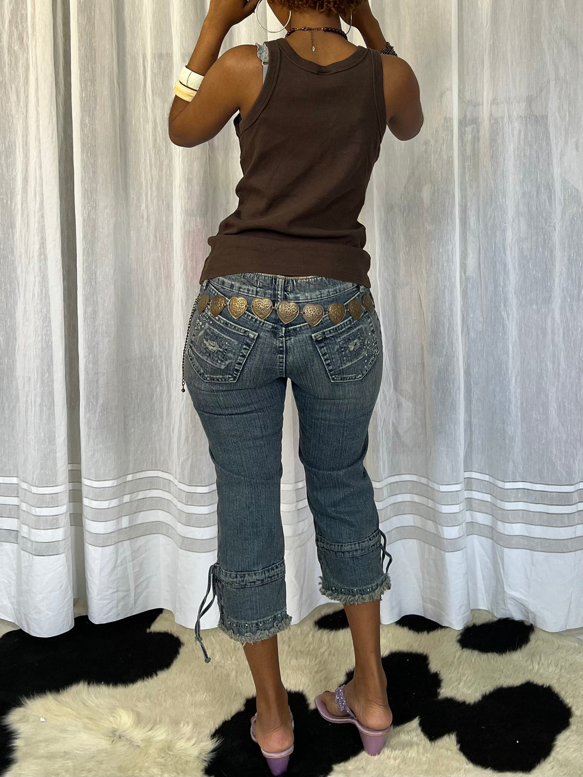 Brown Fitted Tank Top