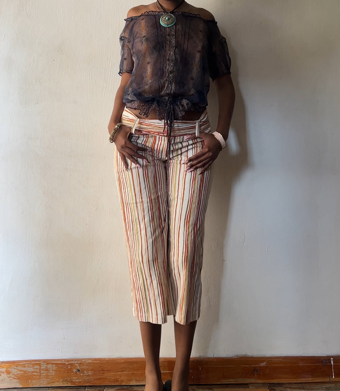 Sheer boho top
