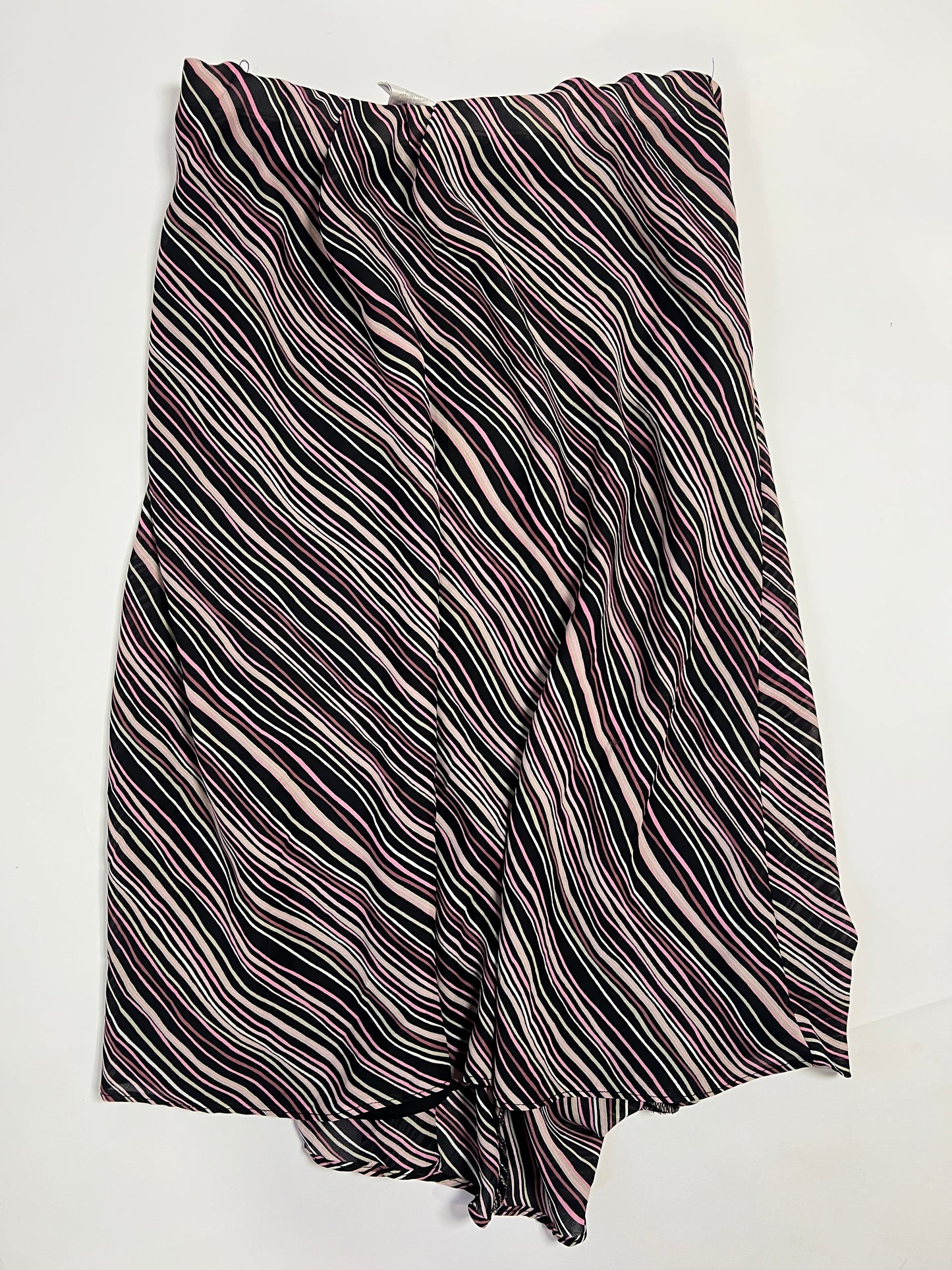 Striped Asymmetrical Skirt