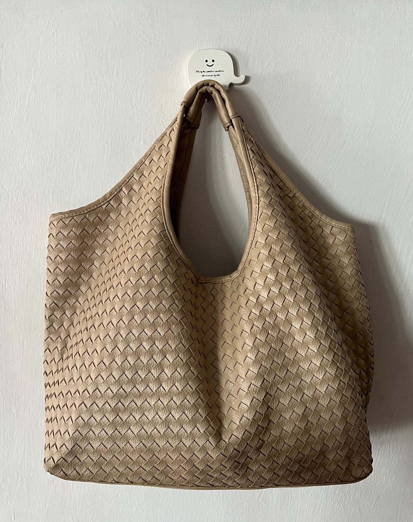 Woven Leather Shoulder Bag