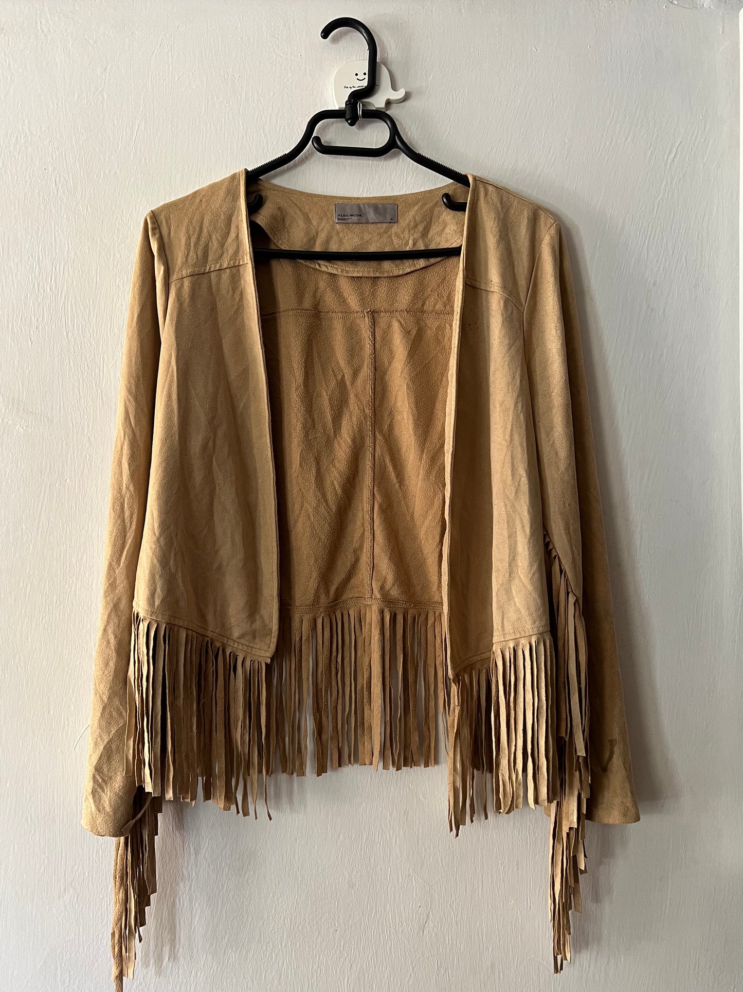 Suede Fringe Coat
