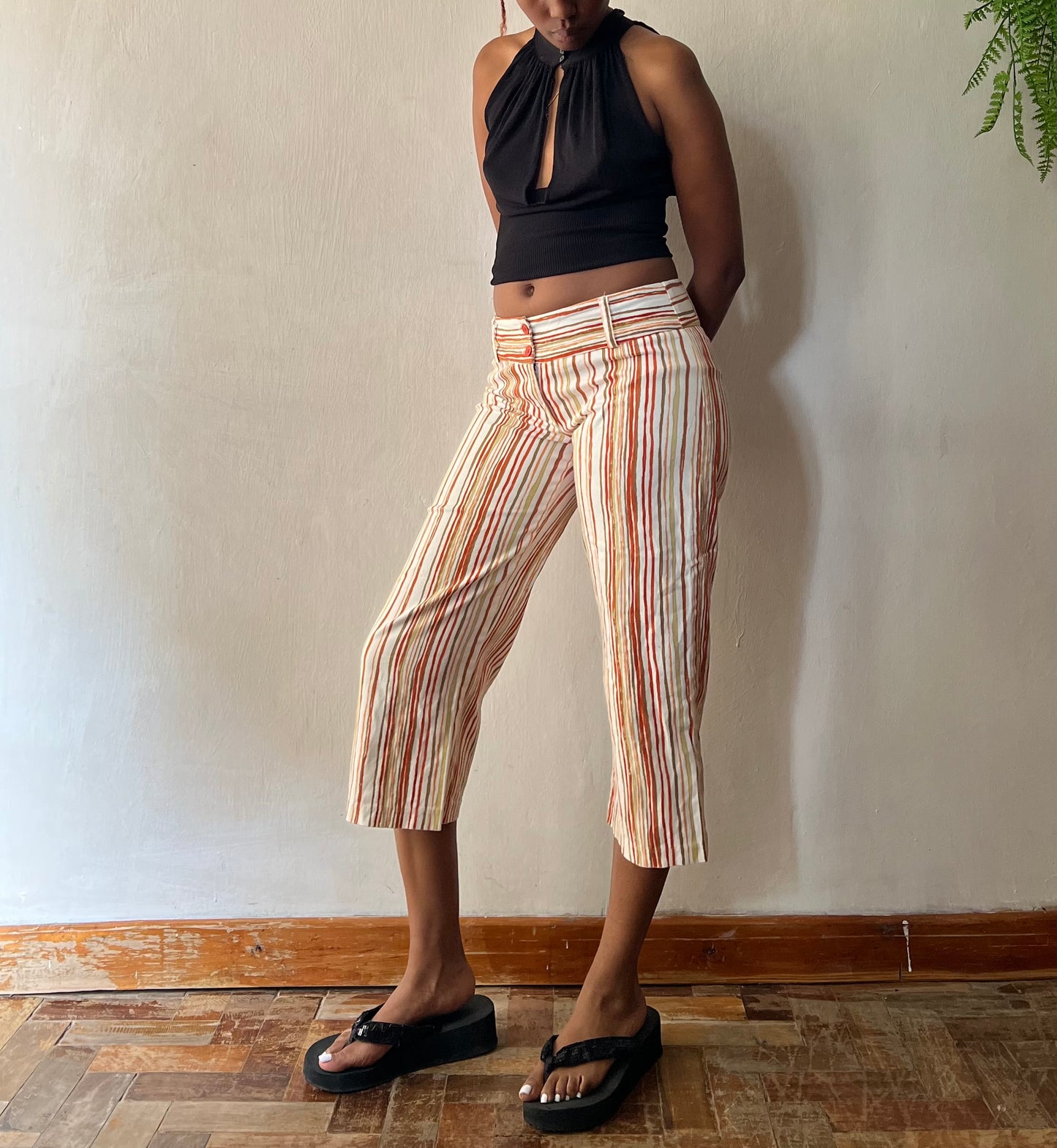 Striped capris