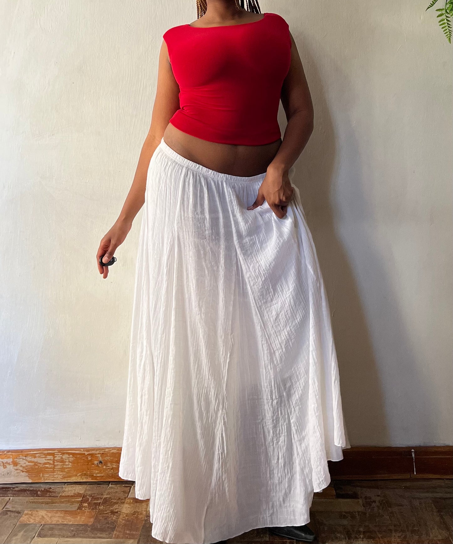White Maxi Skirt