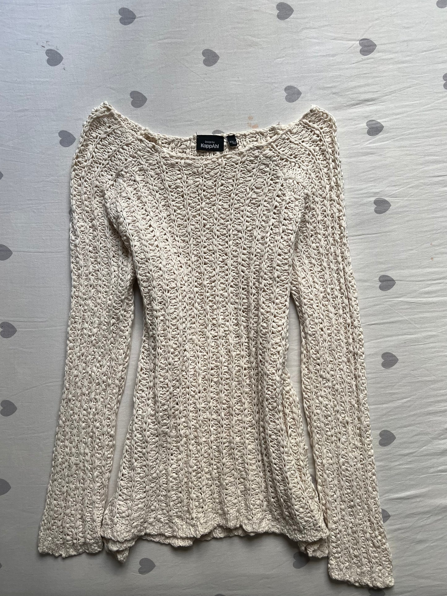 Crochet off the shoulder sweater