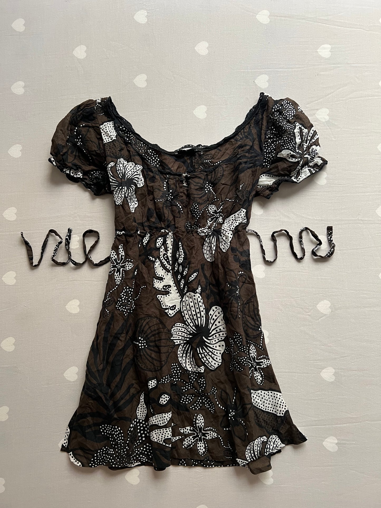 Bohemian baby doll top