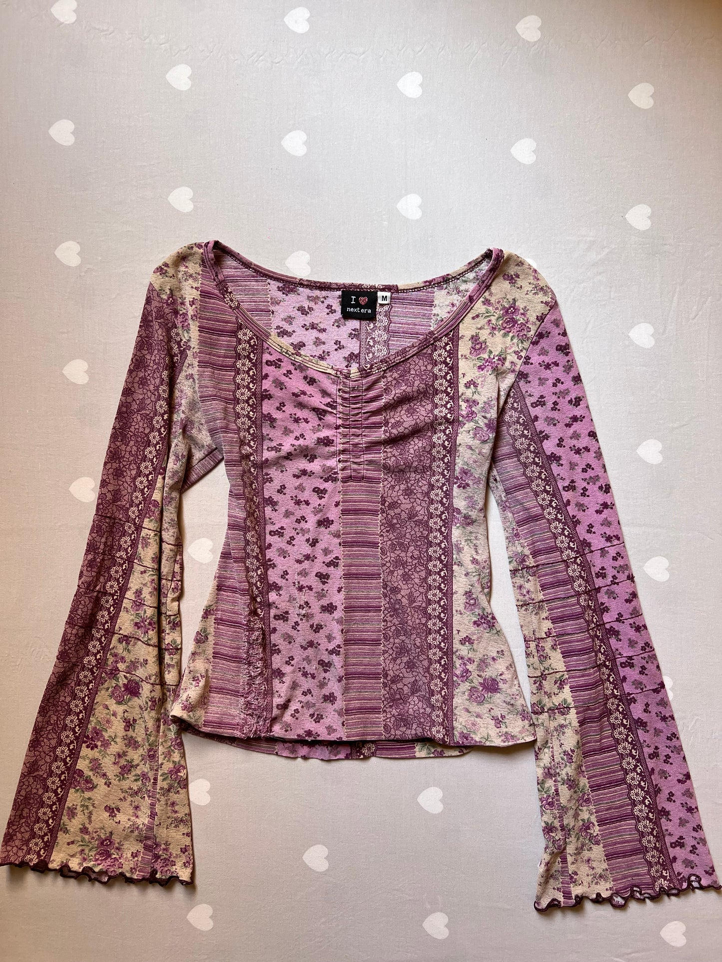 Whimsy bell sleeved top