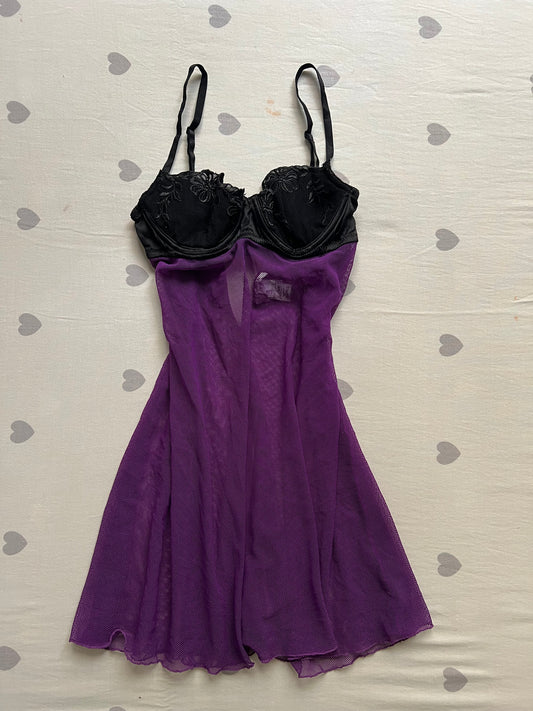 Purple Lace lingerie cami
