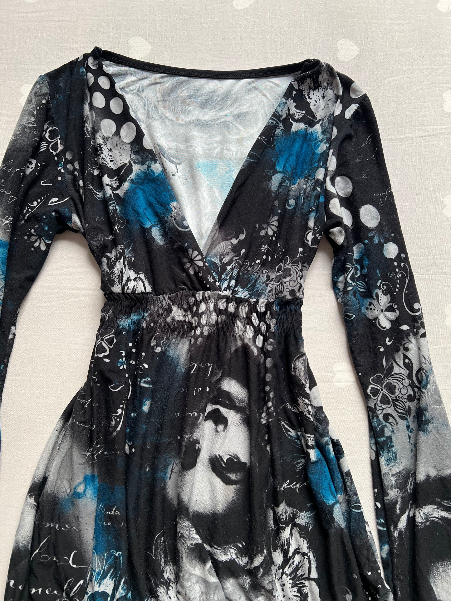 Graphic y2k baby doll top