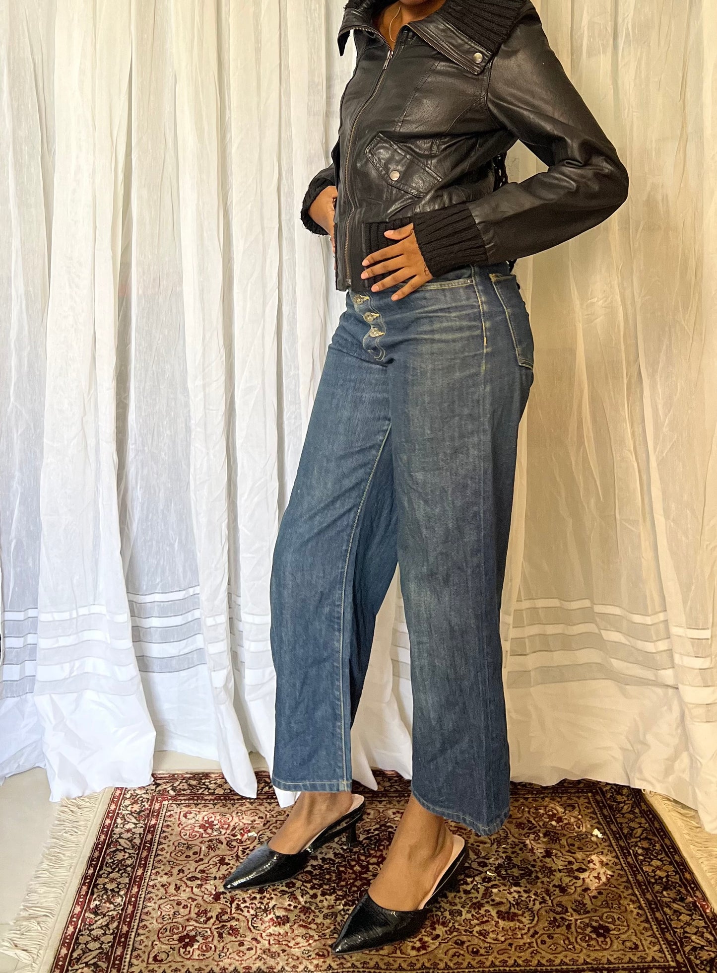 Leather Bomber Jacket