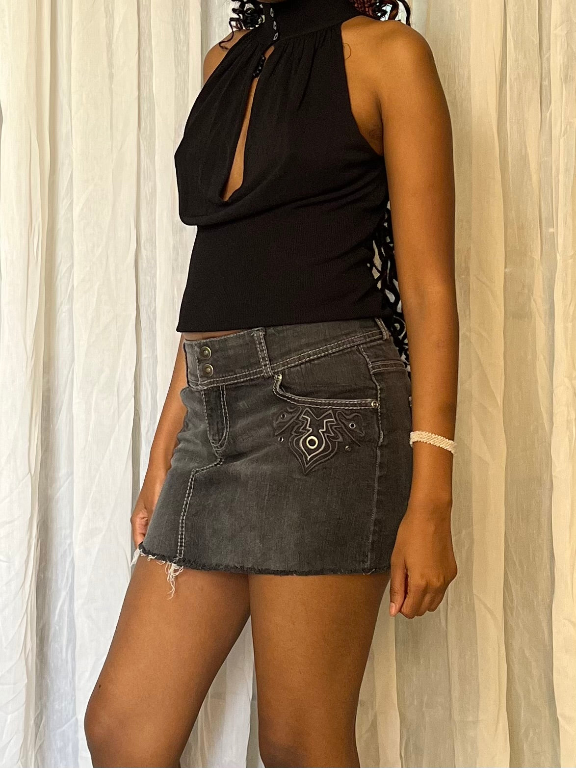 Y2k Denim Mini Skirt