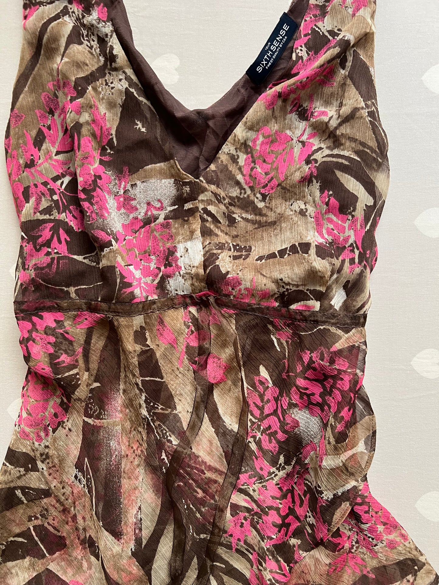 Whimsy chiffon cami top