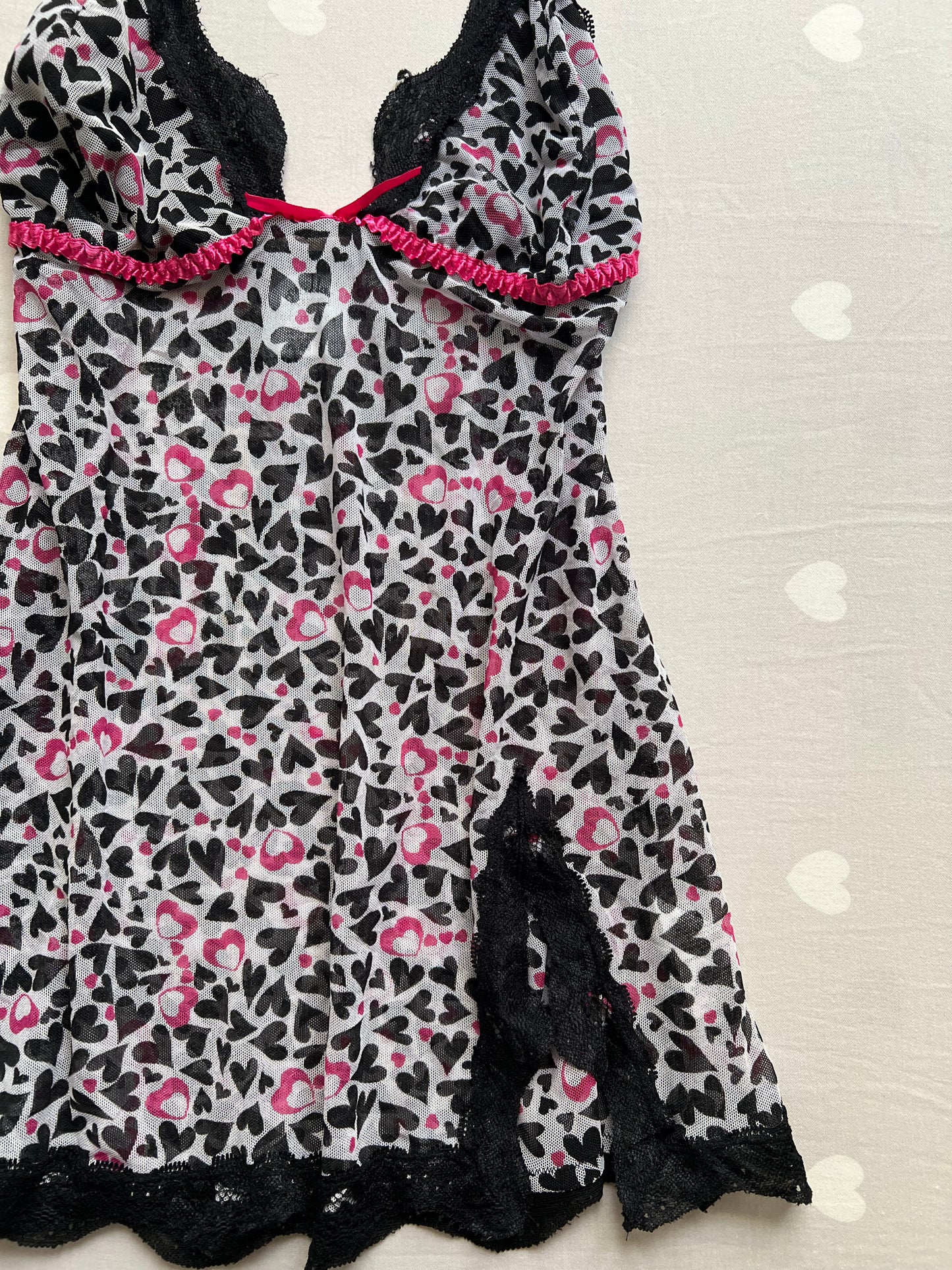 Y2k Graphic lace trim cami