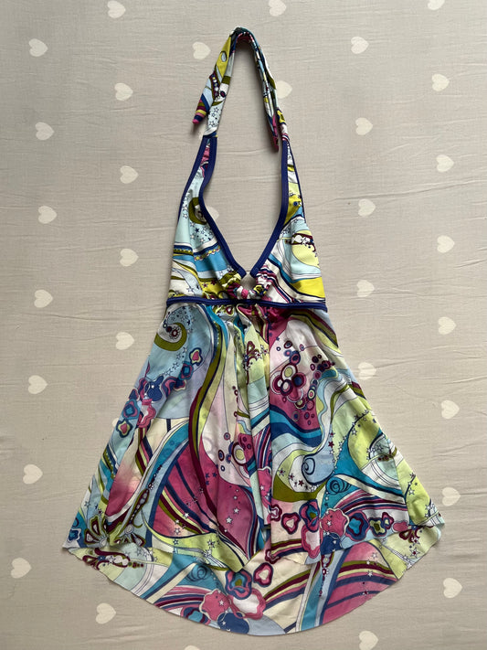 Graphic asymmetrical top
