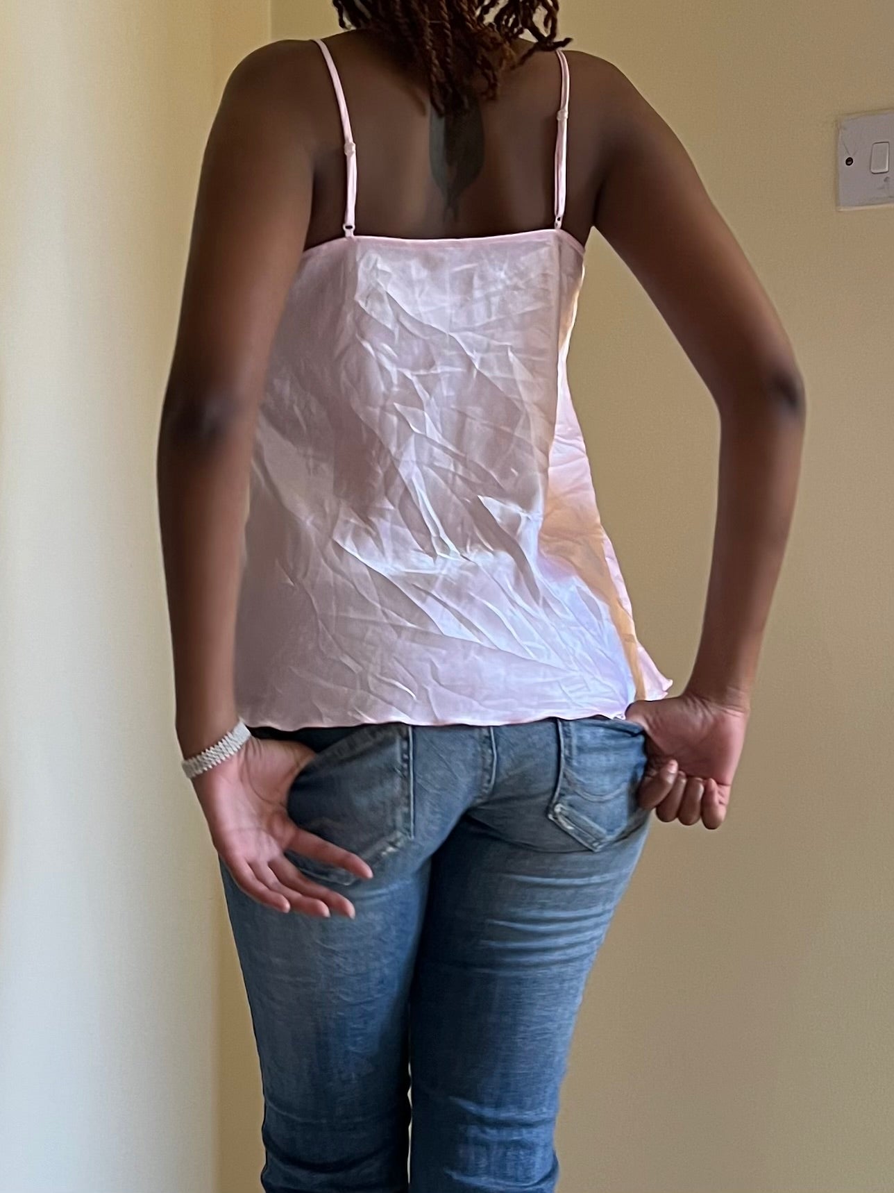 Lilac Satin Cami top