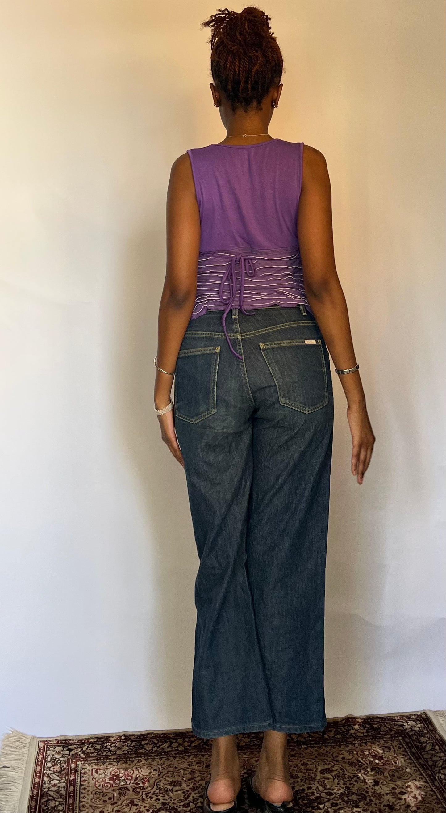 V neck baby doll top