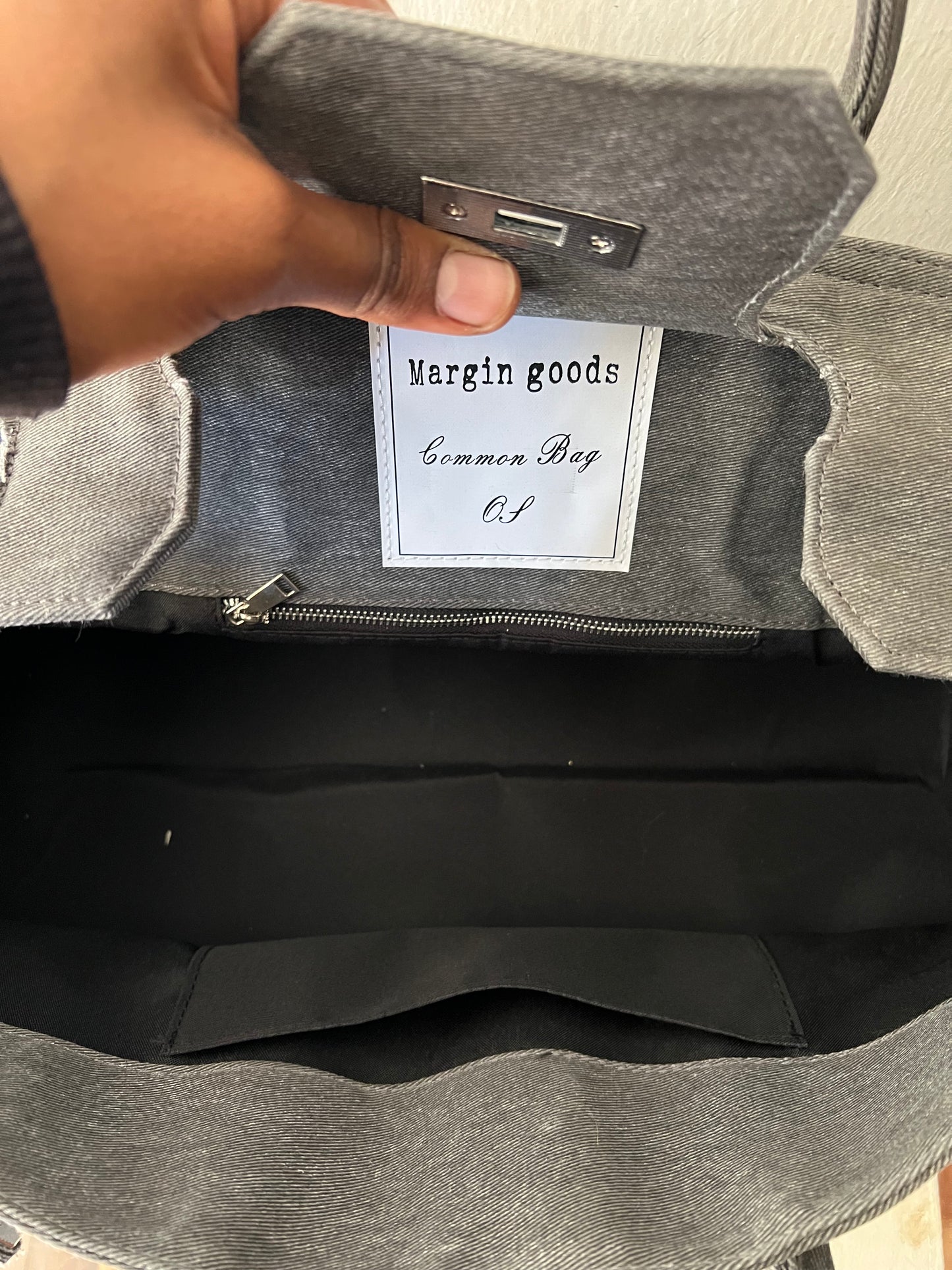 Birkin Inspired Canvas Shoulder Bag