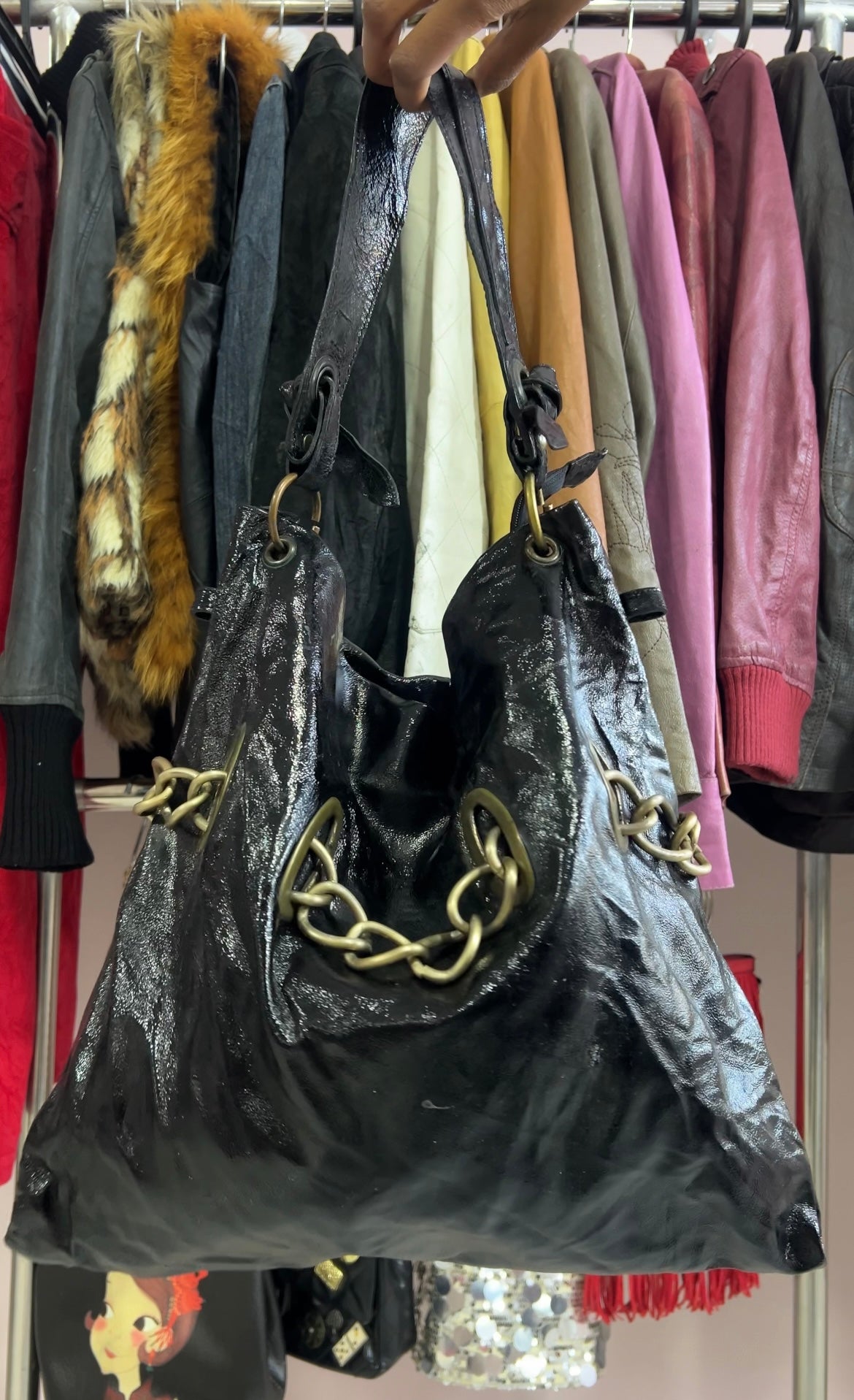 Slouchy leather bag