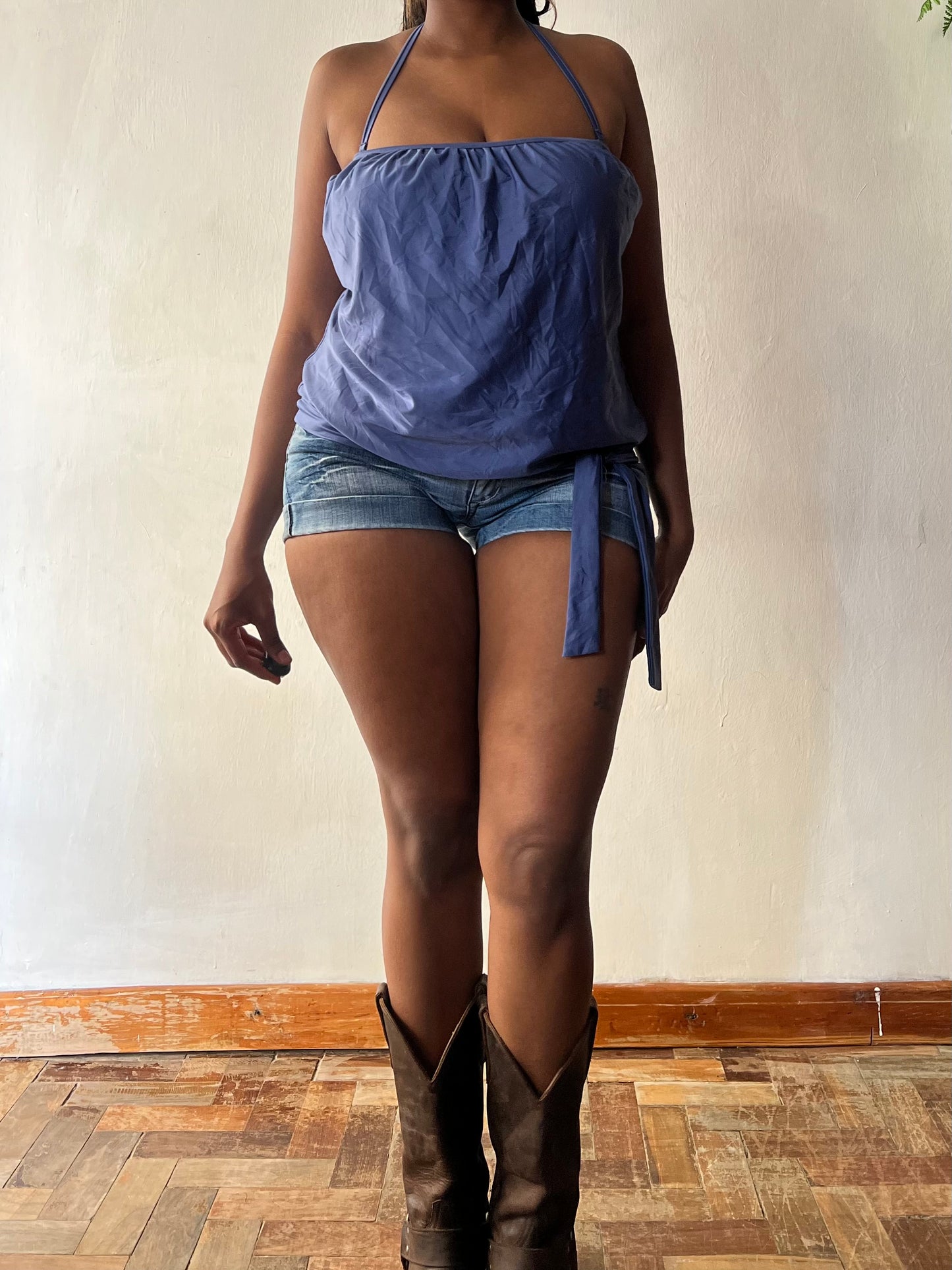 Y2k halter/ bandeau top