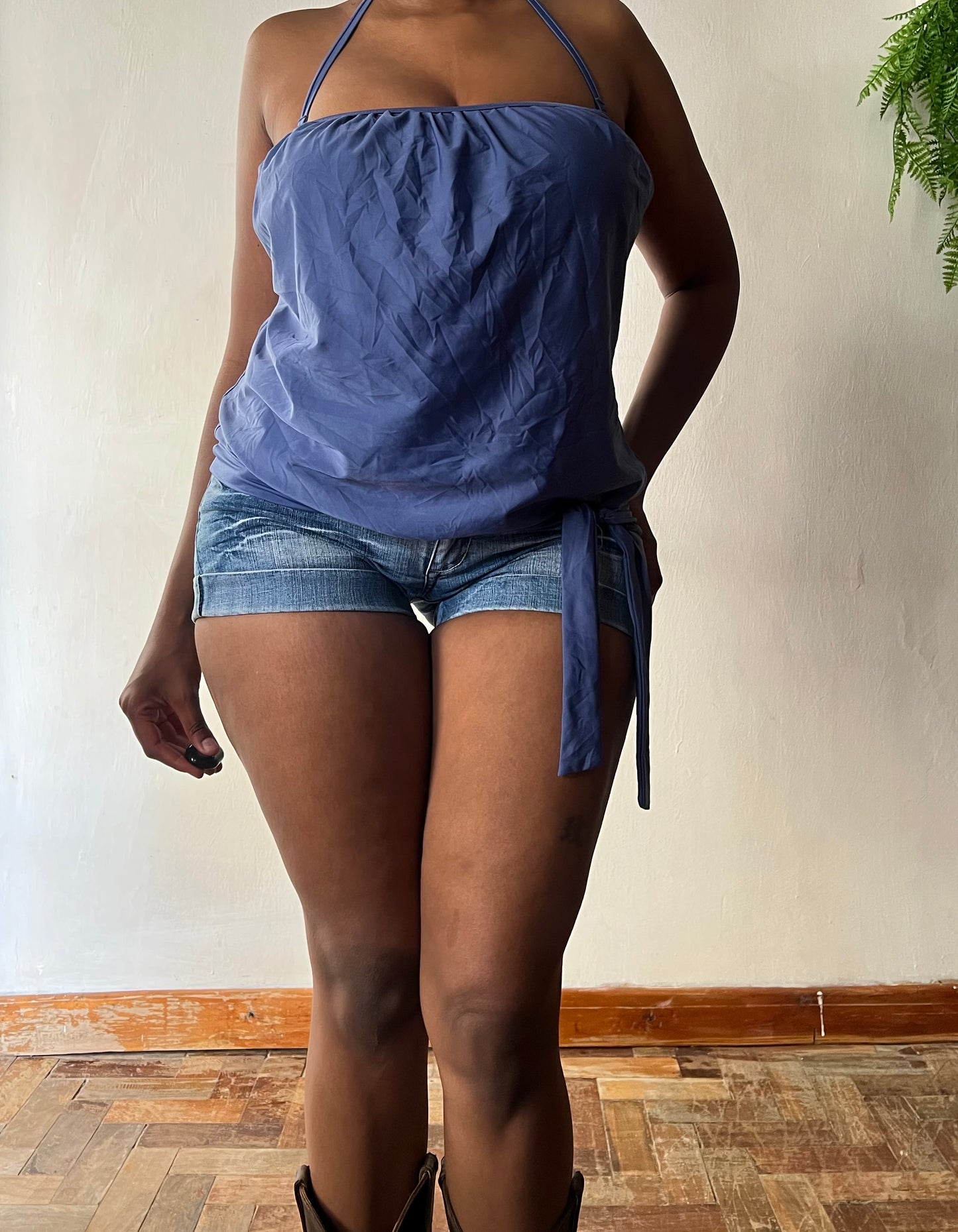 Y2k halter/ bandeau top