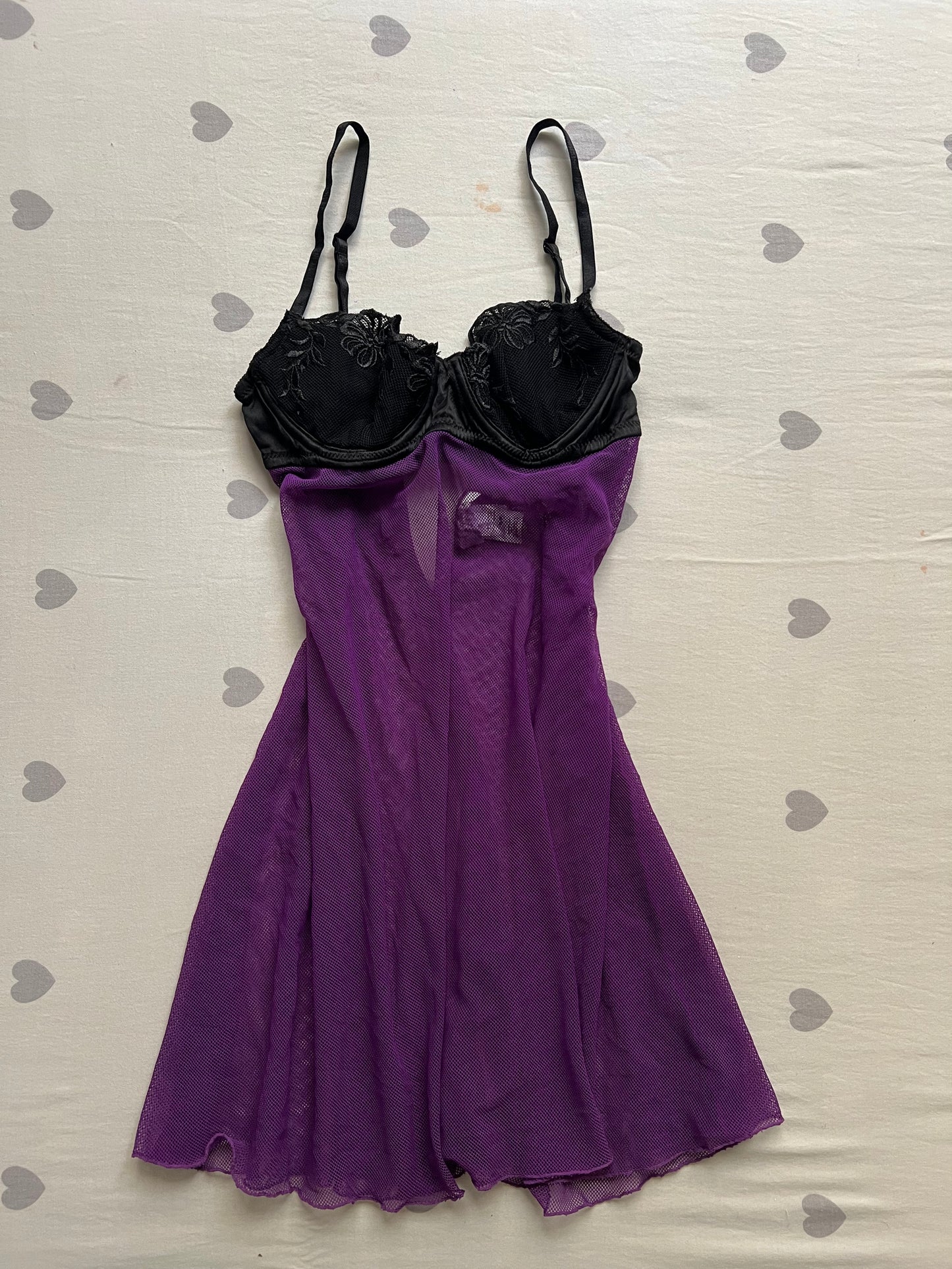 Purple Lace lingerie cami