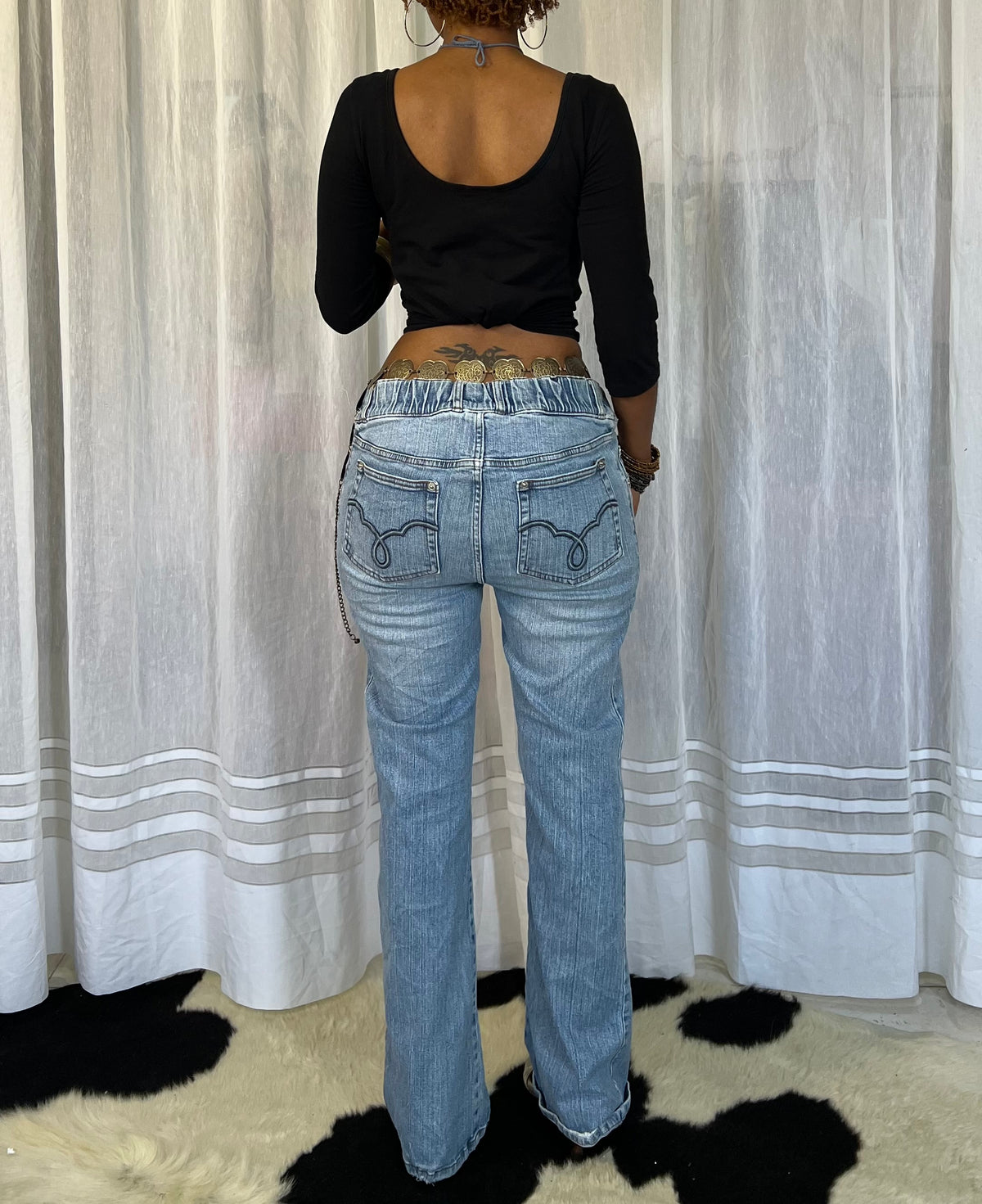 Y2K Light Wash Straight-Leg Jeans
