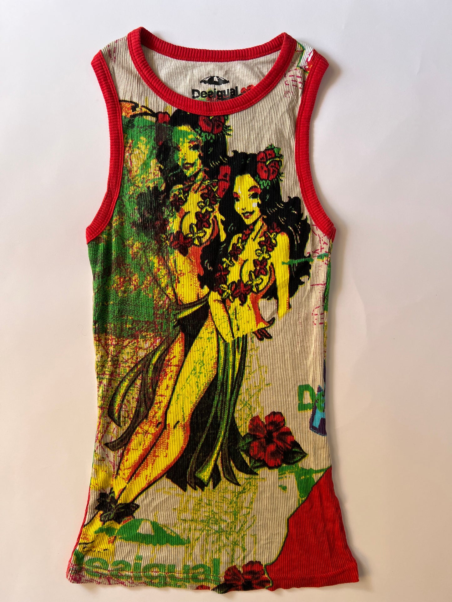 Ribbed Desigual Tank
