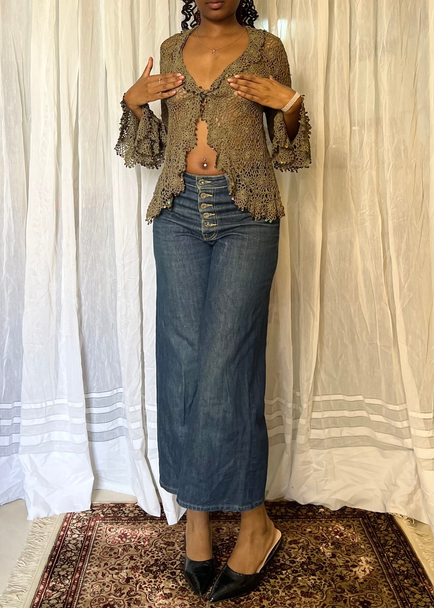 Sheer Crotchet Cardigan