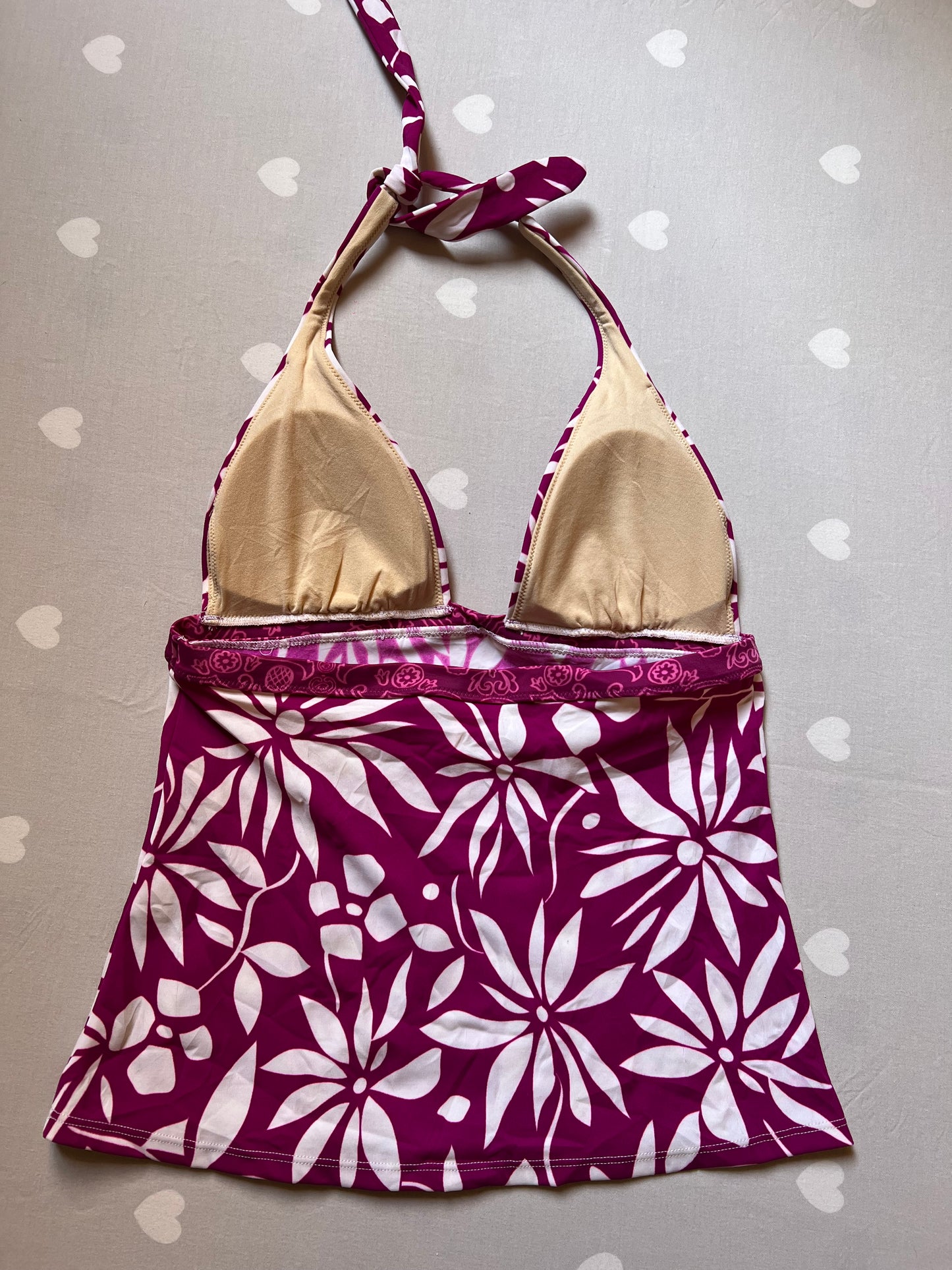 Floral Halter Bikini Top