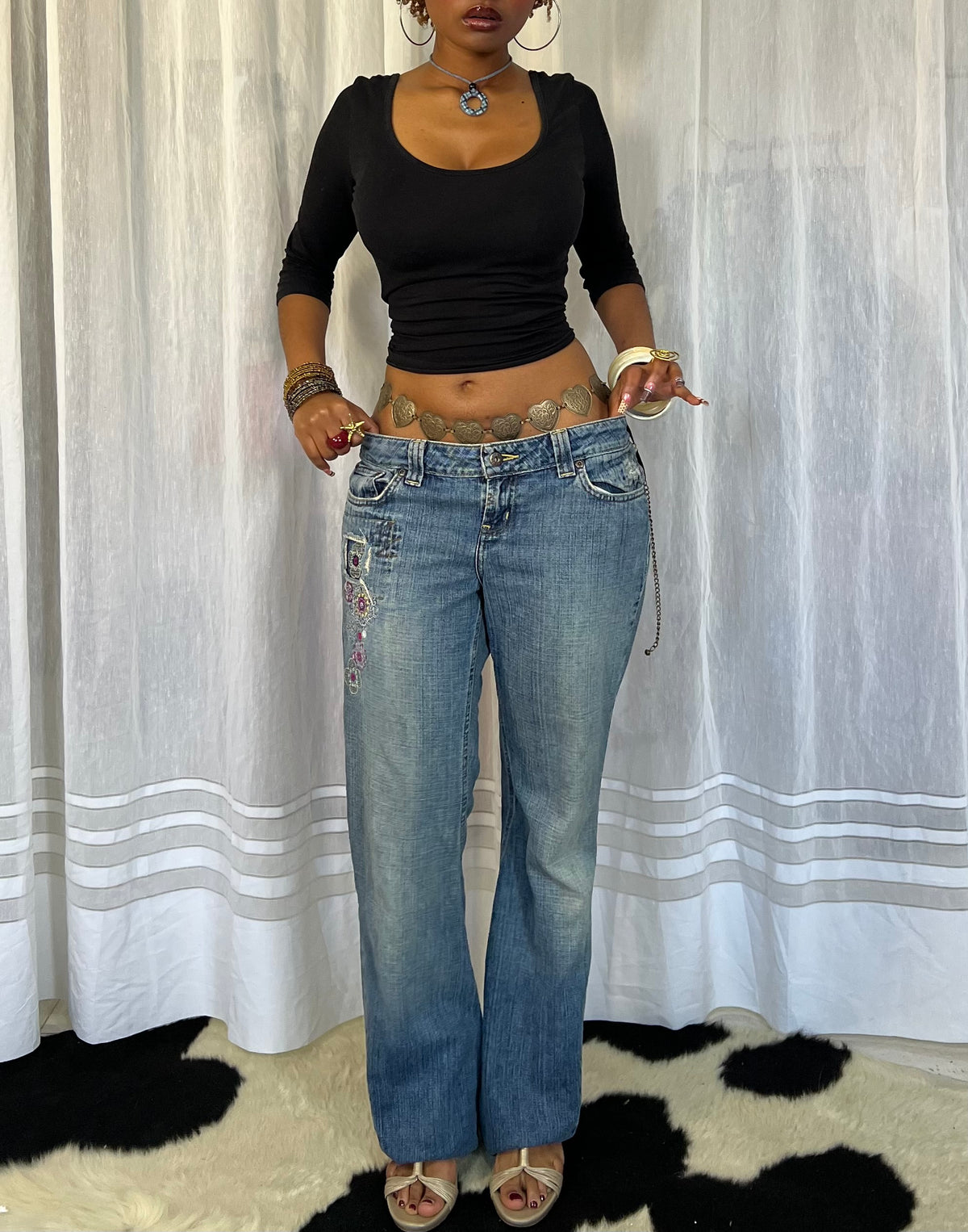 Embellished Vintage Jeans